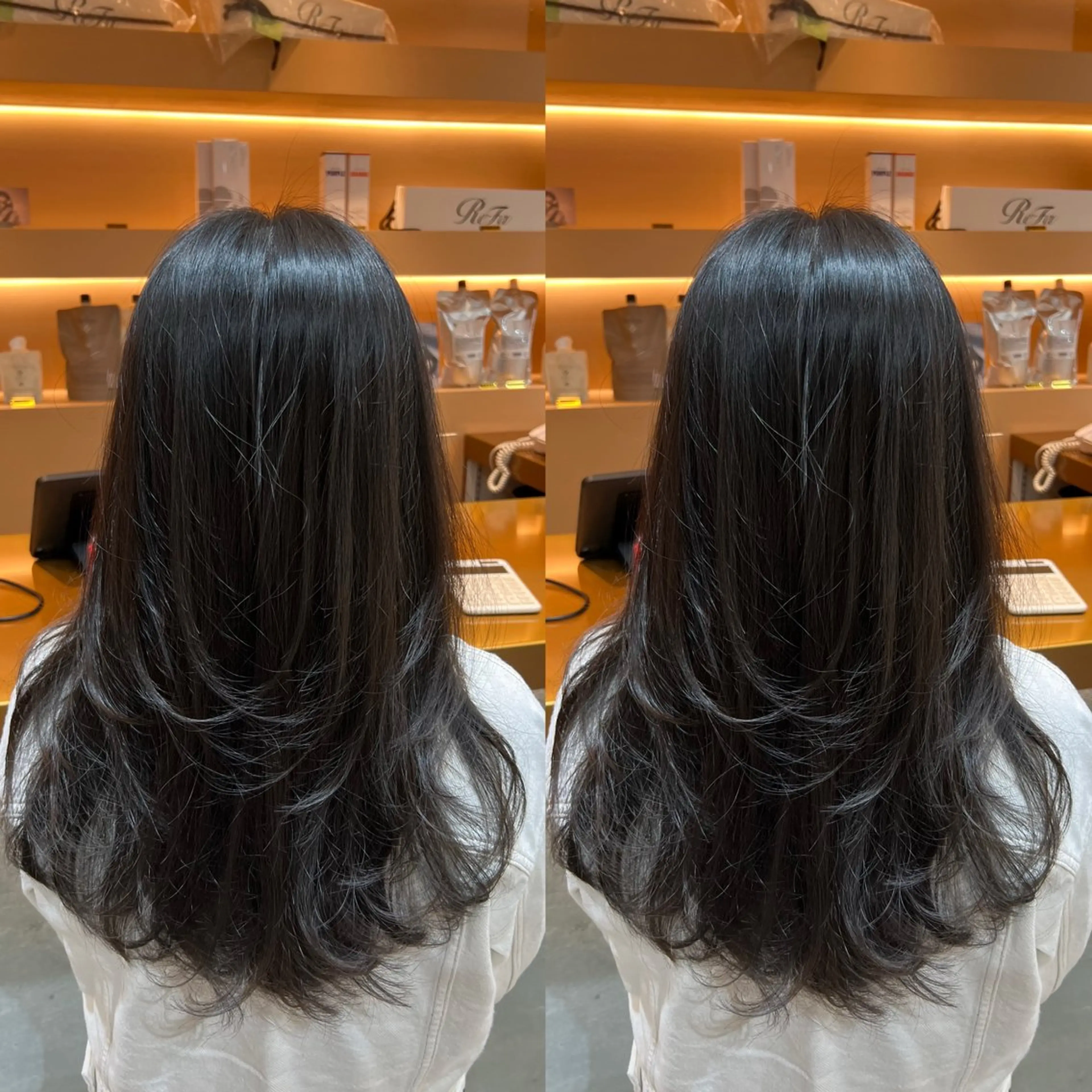 ミディアム レイヤーカット カット D.I.E.V.A  渋谷所属・💕韓国レイヤー× 髪質改善　宮内諒のヘアスタイル