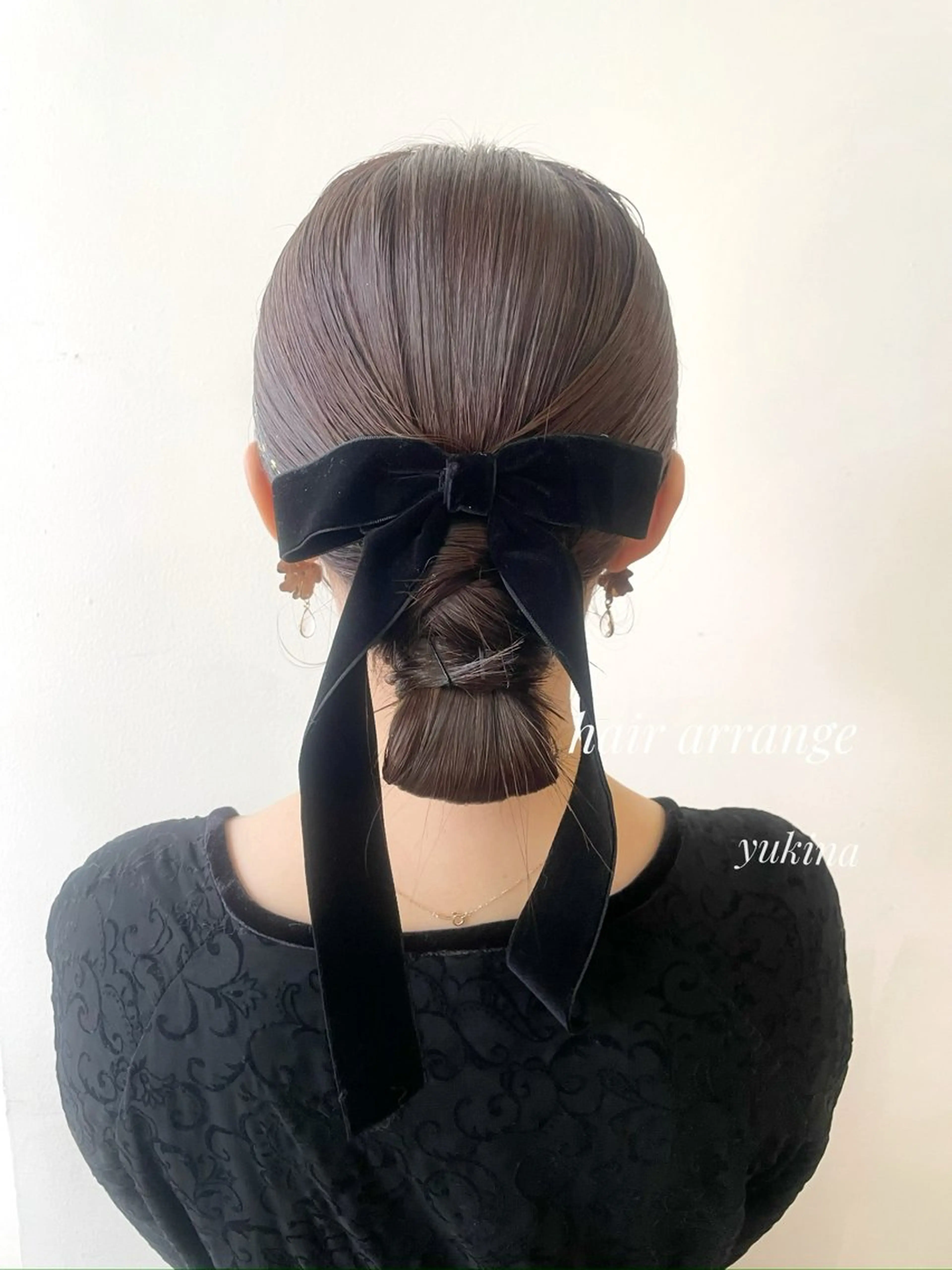 ロング お団子ヘア ヘアセット Hair Salon BOTTOMS所属・✨透明感ケアカラー✨ 長野ゆきなのヘアスタイル