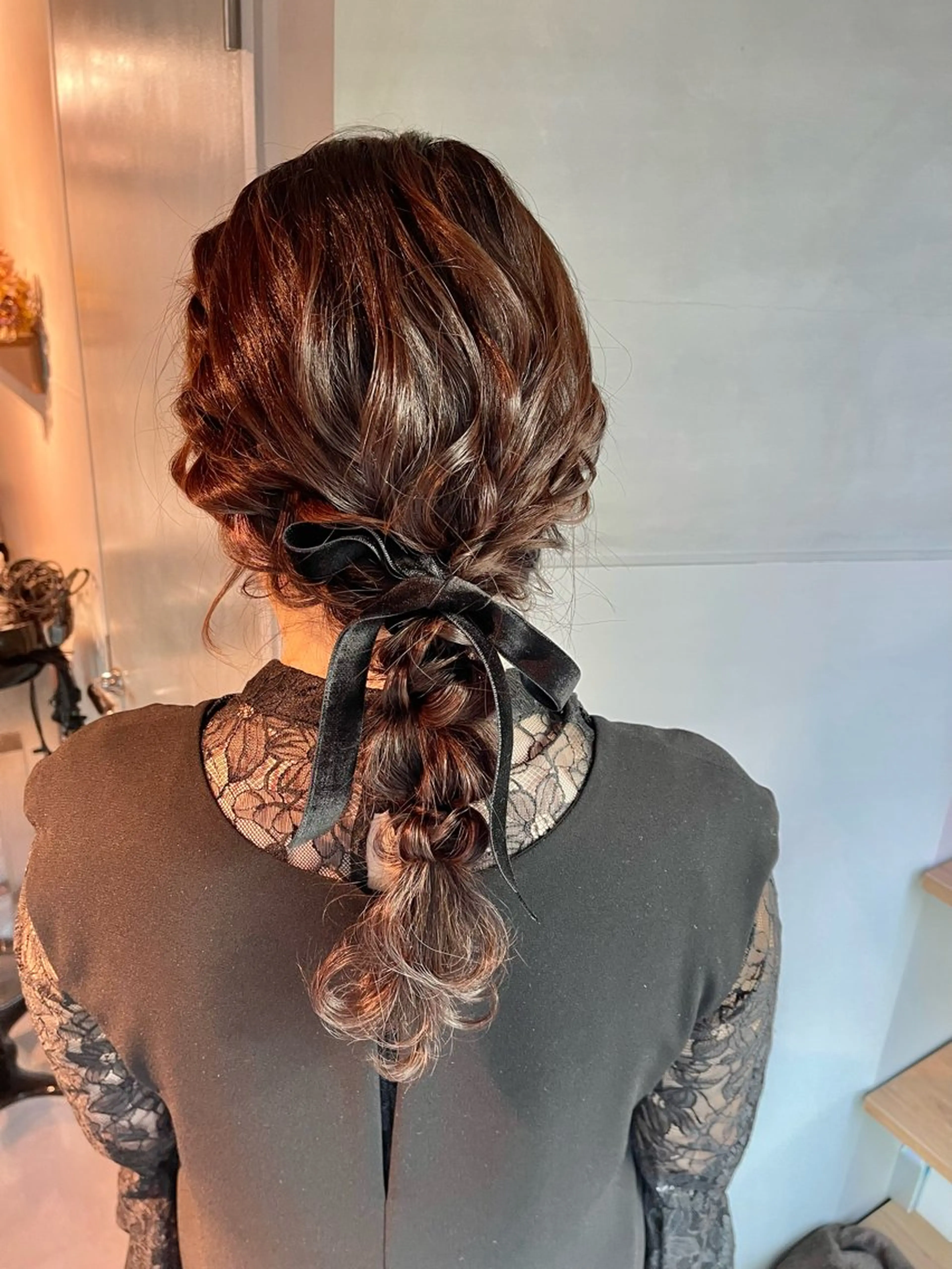 ヘアアレンジ ポニーテール 結婚式・ブライダル 卒業式のヘアスタイル ヘアセット charm《銀座》 ヘアセット/縮毛矯正のヘアスタイル