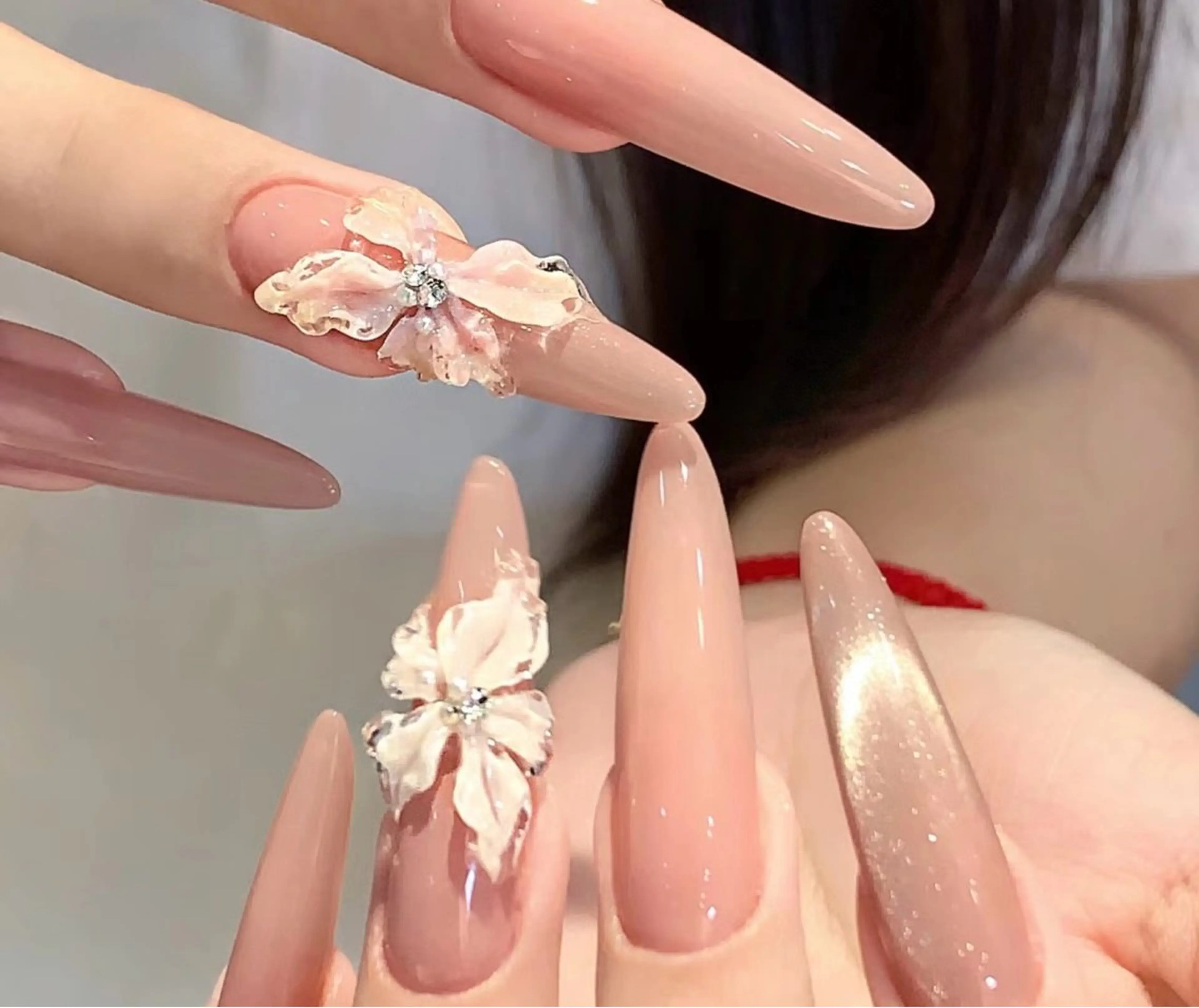 ネイル 韓国ネイル ワンホンネイル ハンドネイル Ubuntu🎀 ネイルサロン✨のネイルデザイン