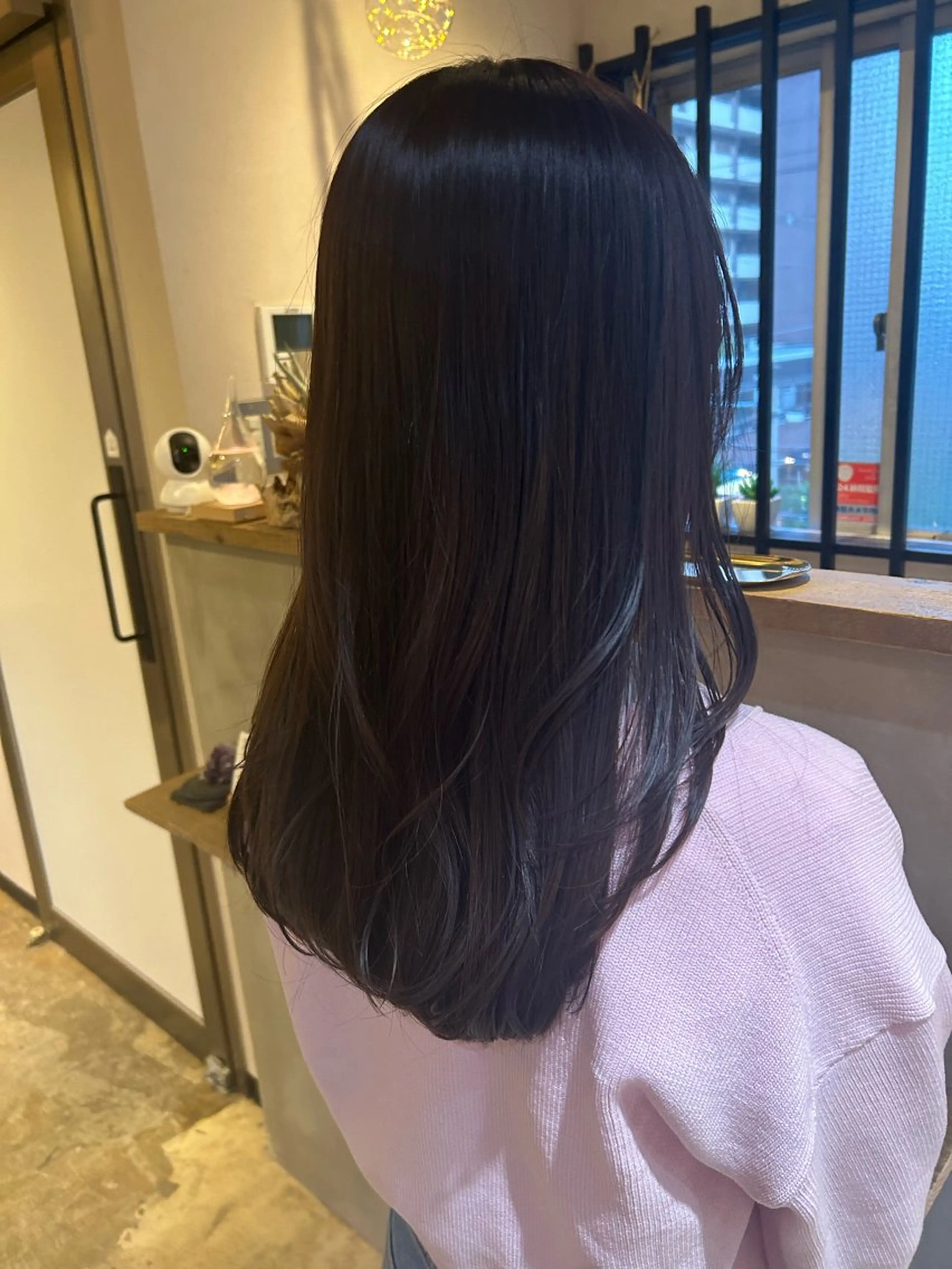 ロング カラー ブラウンカラー ラベンダーカラー レイヤーカット 北原 紗希のヘアスタイル