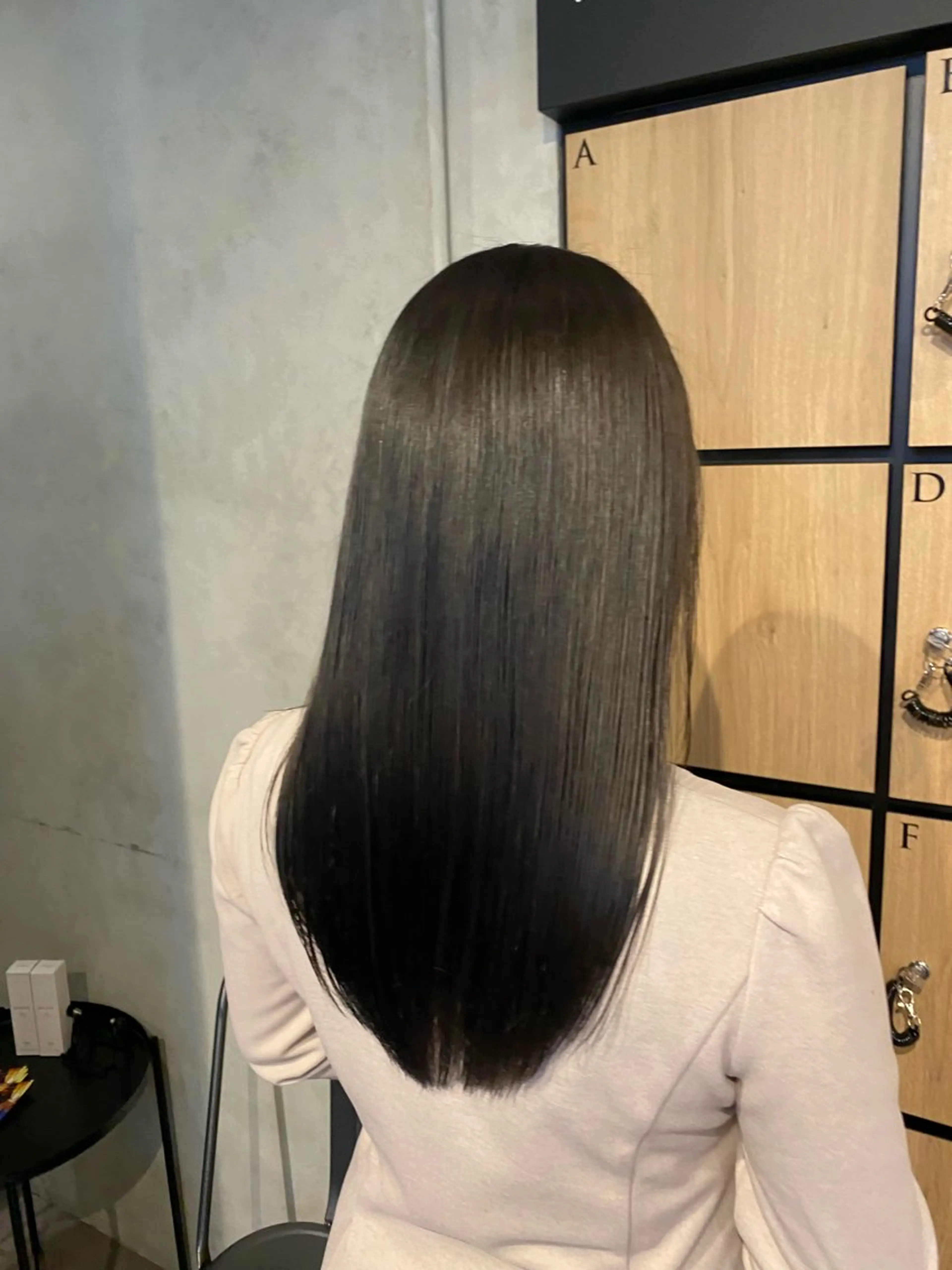 ロング ケアカラー トリートメント カット ヘアカラー トリートメント 髪質改善サロン 梅田/ヨナミネのヘアスタイル