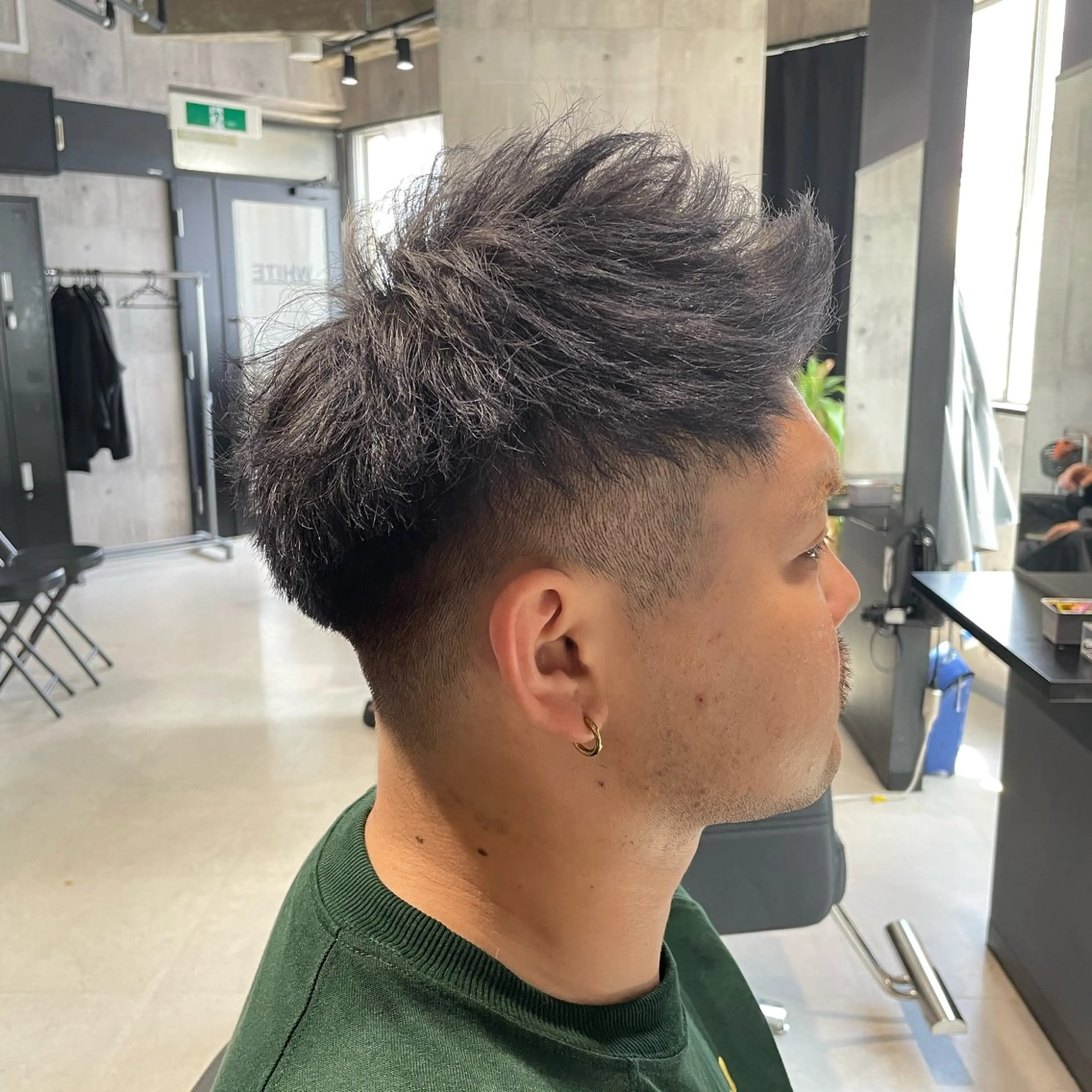 ショート カラー パーマ メンズ メンズショート グレージュ ショートヘア カット ヘアカラー トリートメント _WHITE / KENTOのヘアスタイル