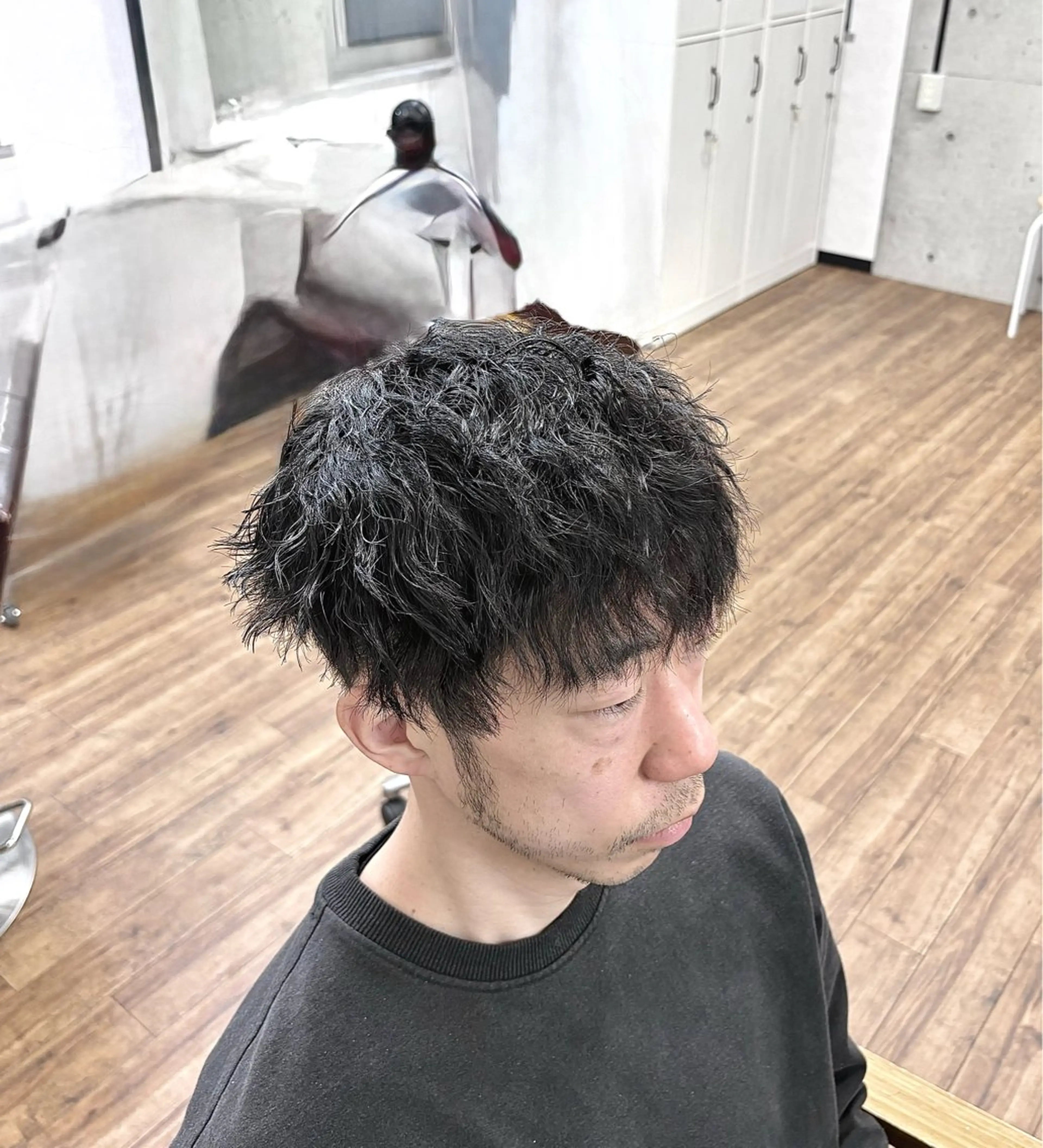 ショート パーマ メンズ カット パーマ 【メンズ特化】 横浜美容師kuのヘアスタイル