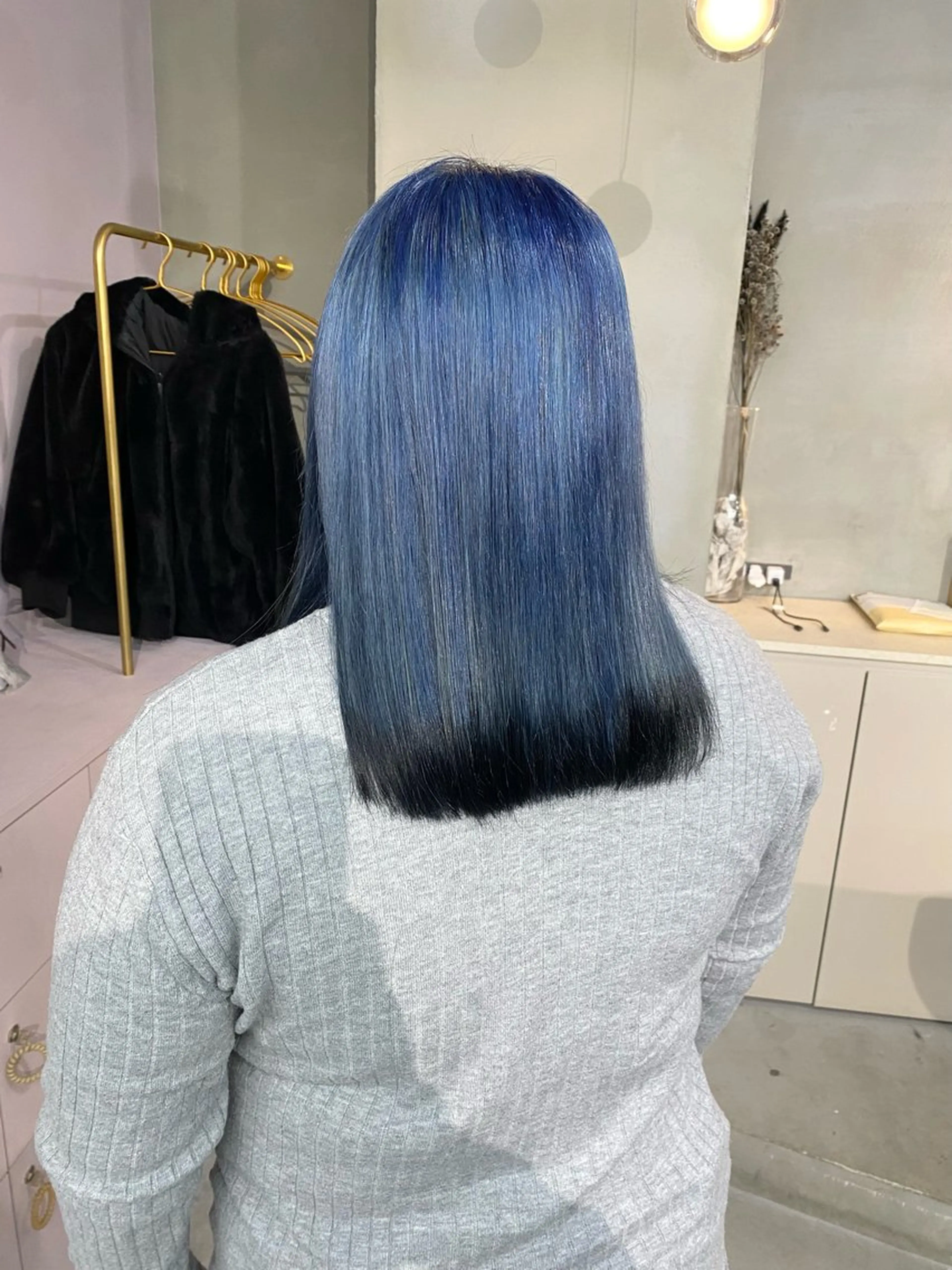 セミロング カラー ヘアカラー 前橋 姫奈のヘアスタイル