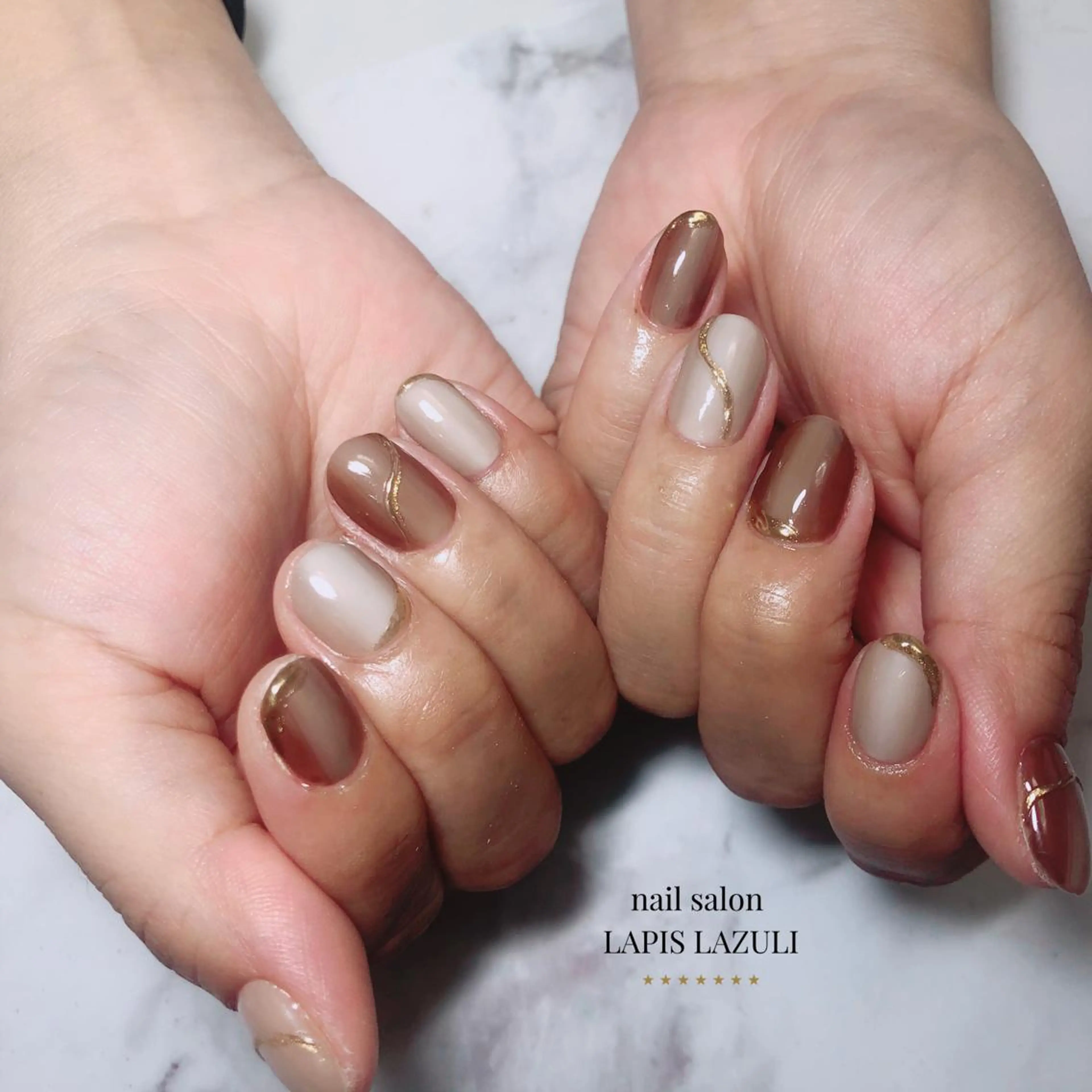 ネイル nail salon ラピスラズリのネイルデザイン