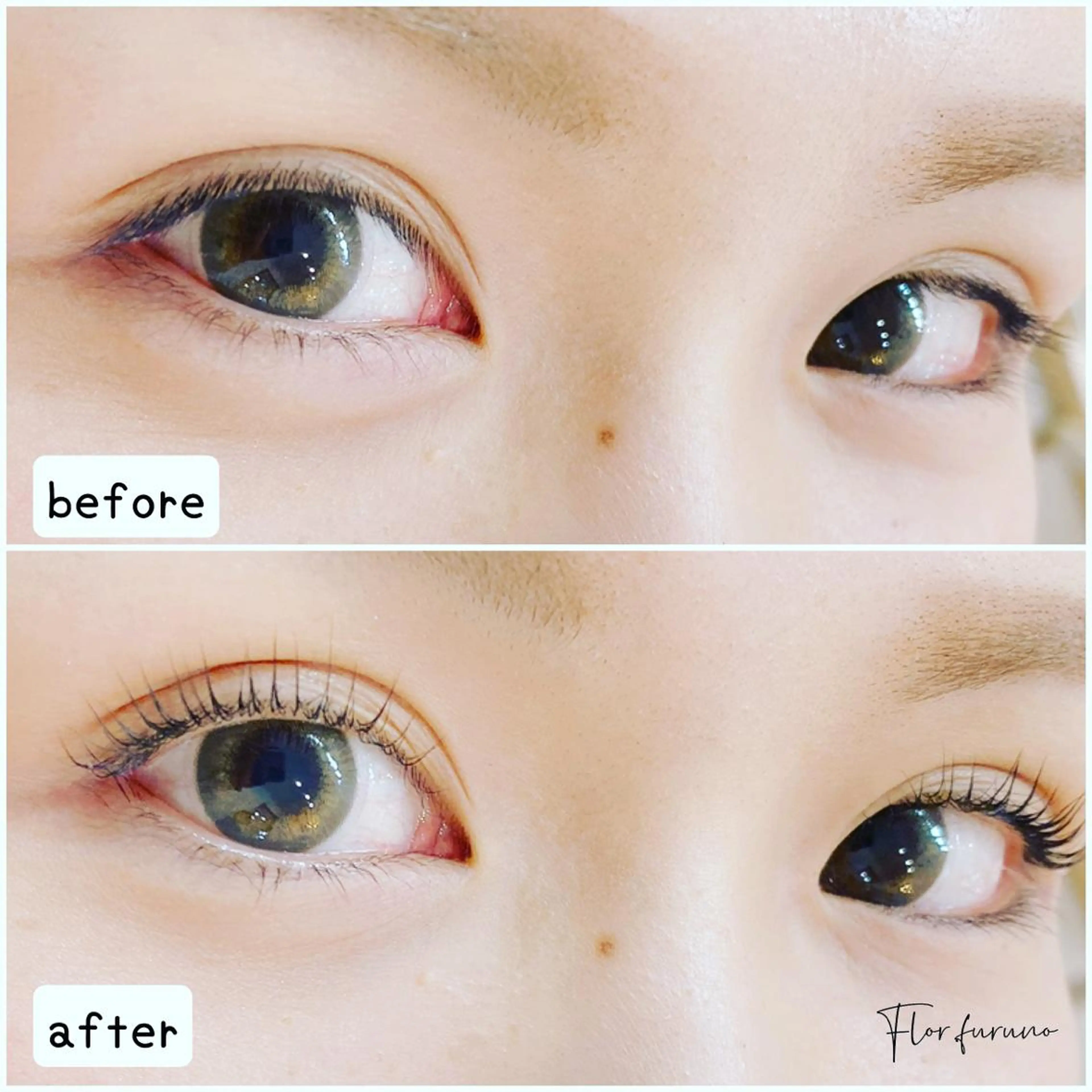 マツエク・マツパ アイブロウ パリジェンヌラッシュリフト マツパ Flor上大岡 *フルノ リナ*のマツエク・マツパデザイン