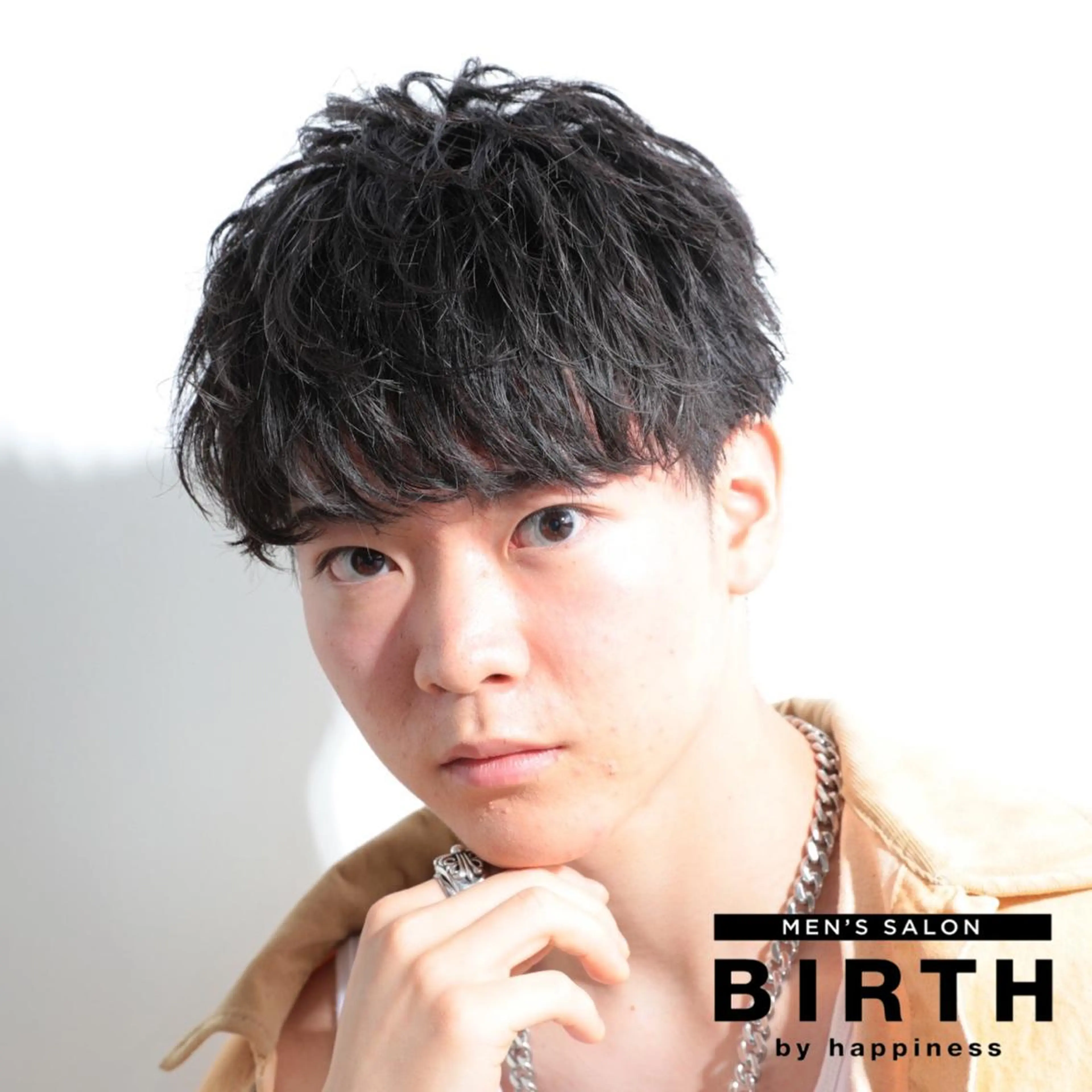 ショート パーマ メンズ メンズパーマ 刈り上げ カット 【ニュアンスパーマ】 西岡拓海のヘアスタイル