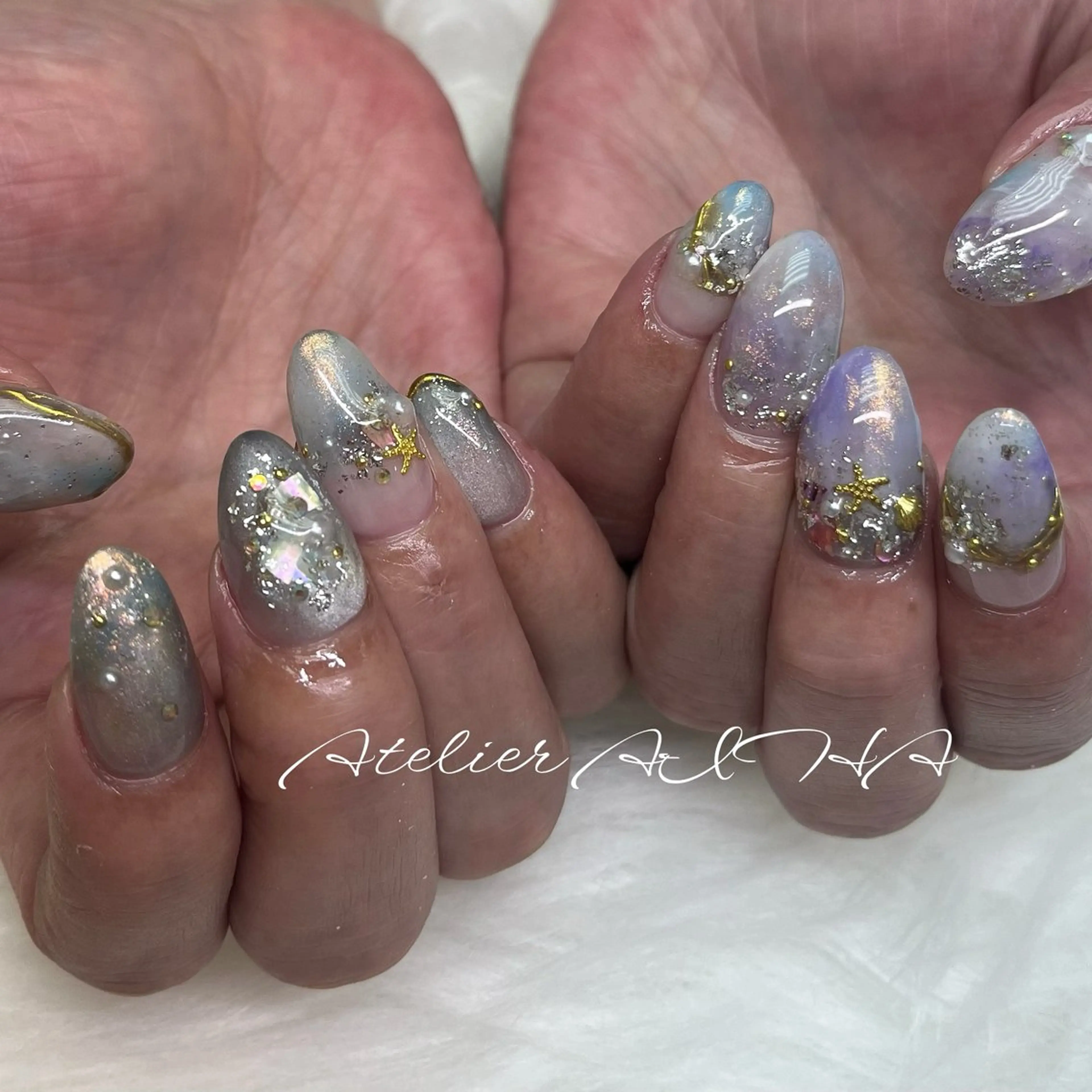 セミロング ハンドネイル アトリエAIHA所属・アトリエAIHA★ フィルイン推奨サロンのネイルデザイン