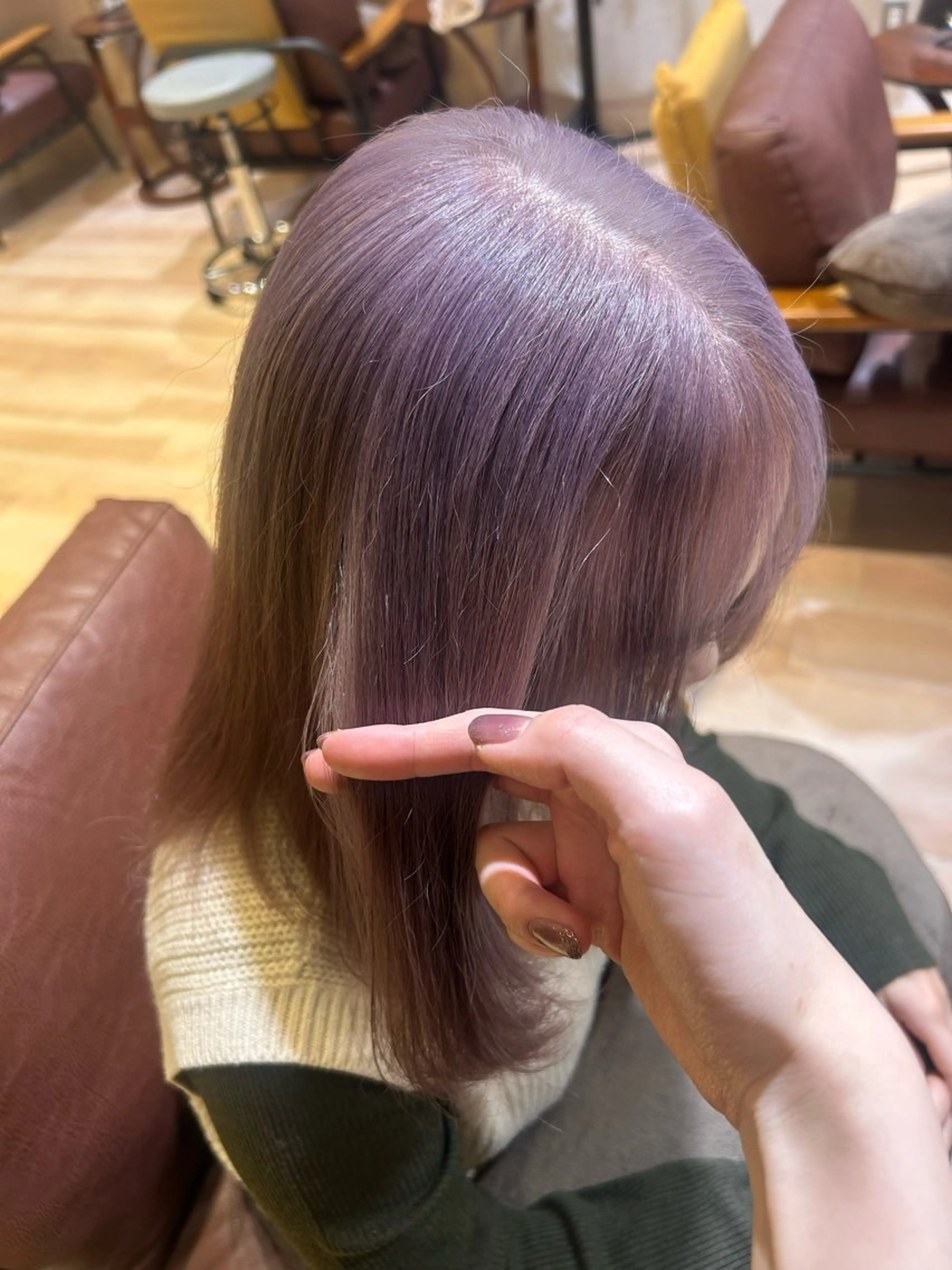 カラー ブリーチ ピンクカラー カット ヘアカラー トリートメント 🎀natsuki /モテカラーのヘアスタイル