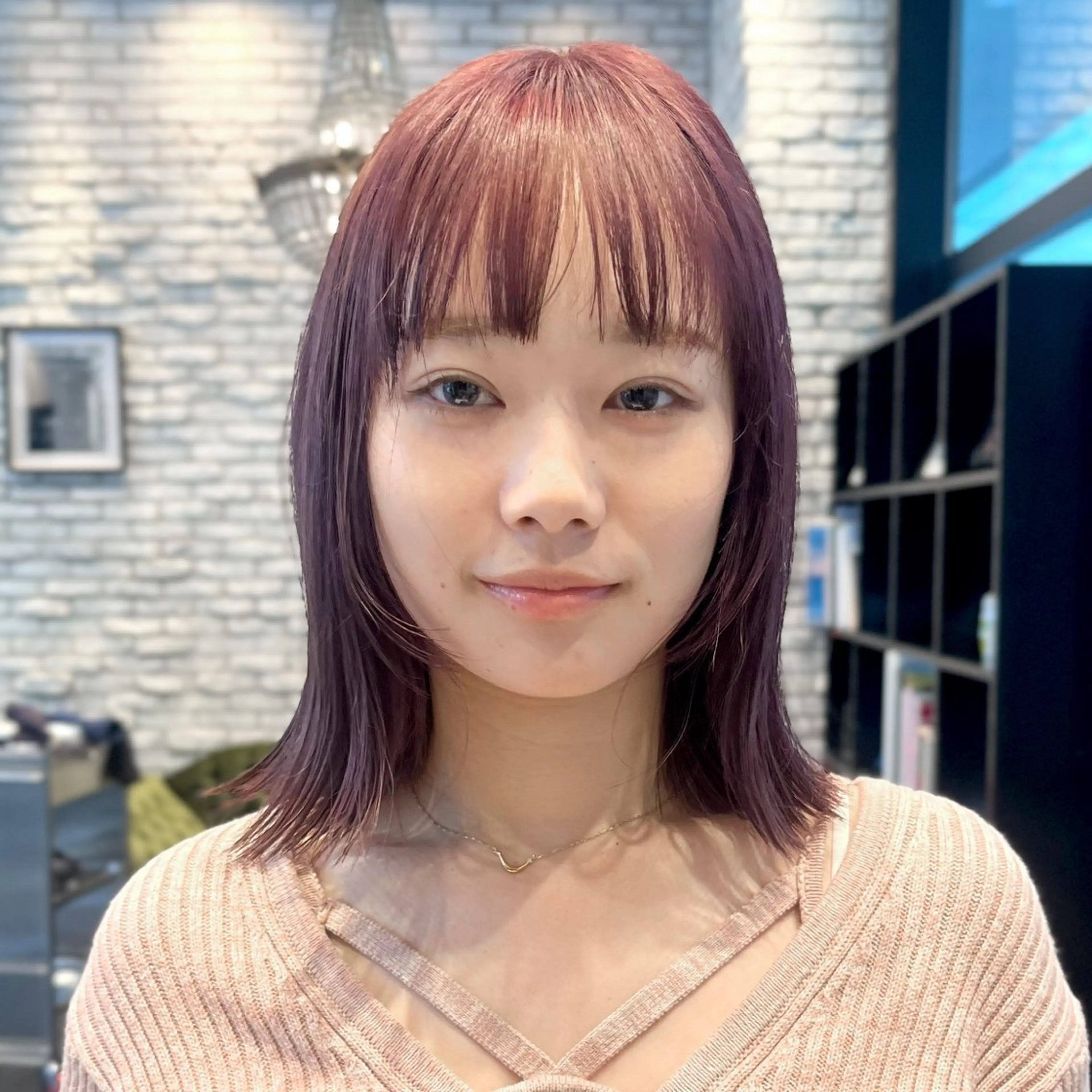 ミディアム カット ヘアカラー トリートメント 好光 優香のヘアスタイル