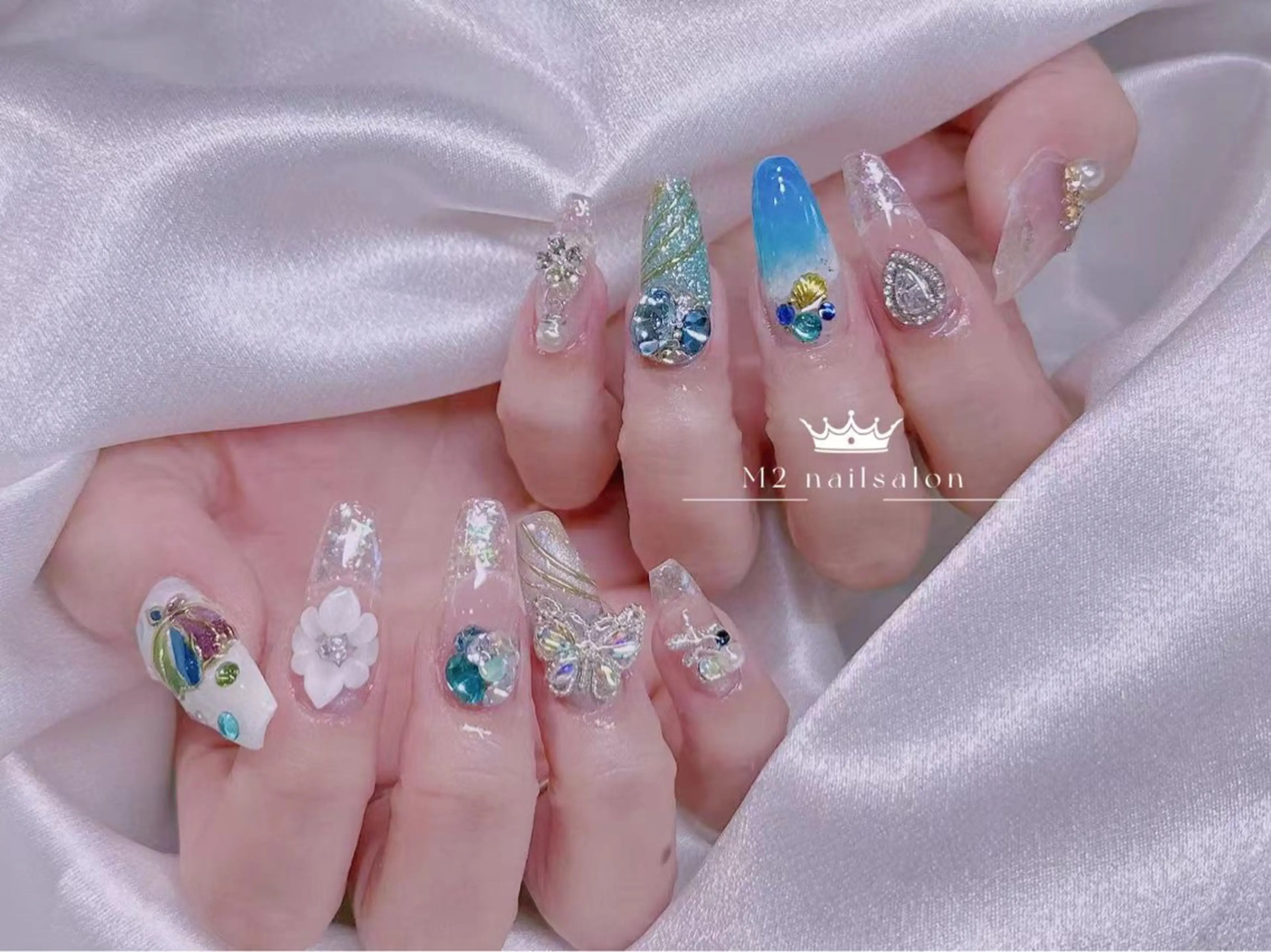 ネイル ジェルネイル マグネットネイル パラジェル バレンタイン ワンホンネイル ハンドネイル エムズ ハヤシのネイルデザイン