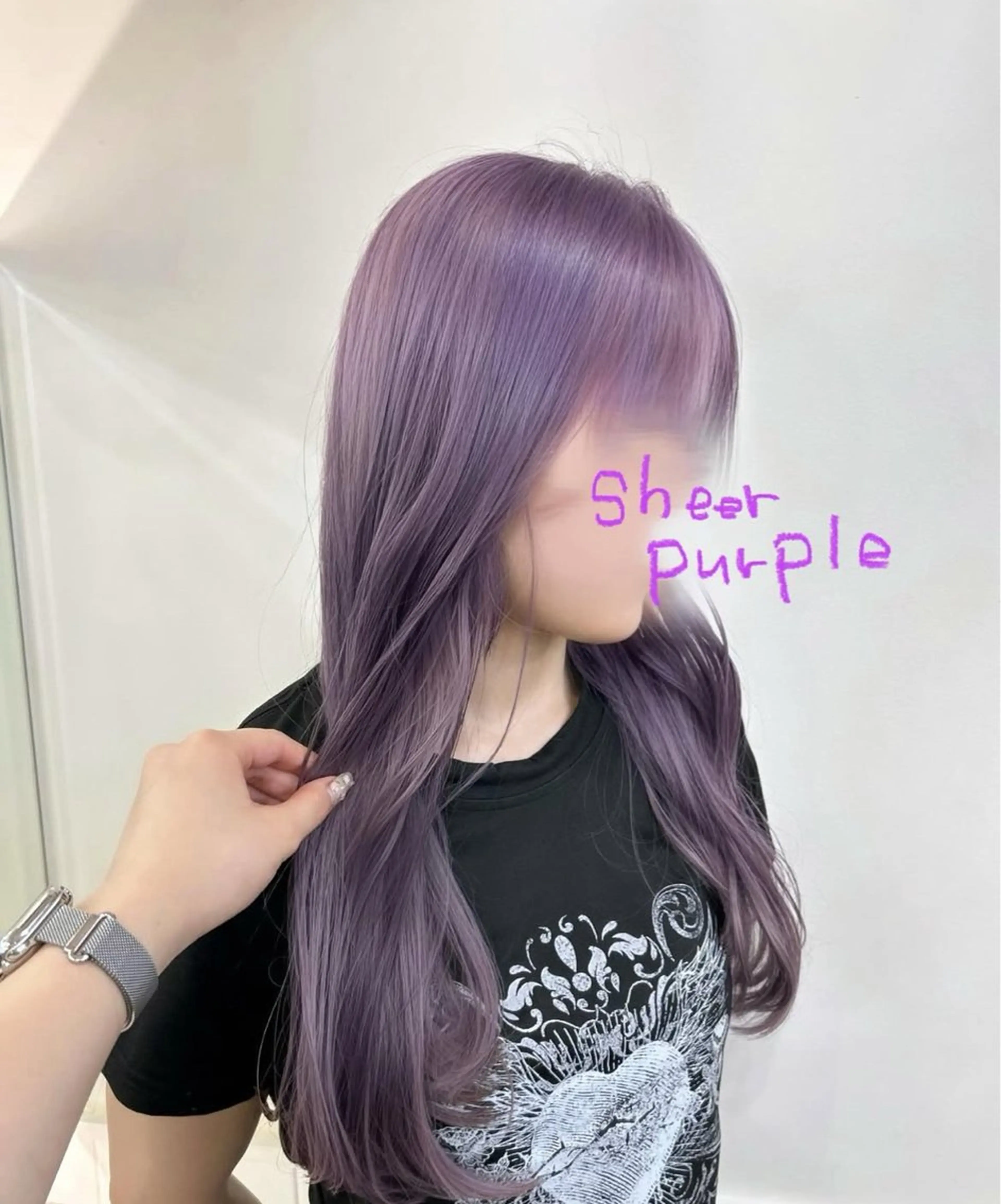 ロング カット ヘアカラー ブリーチなしWカラー /レイヤー/セイナのヘアスタイル