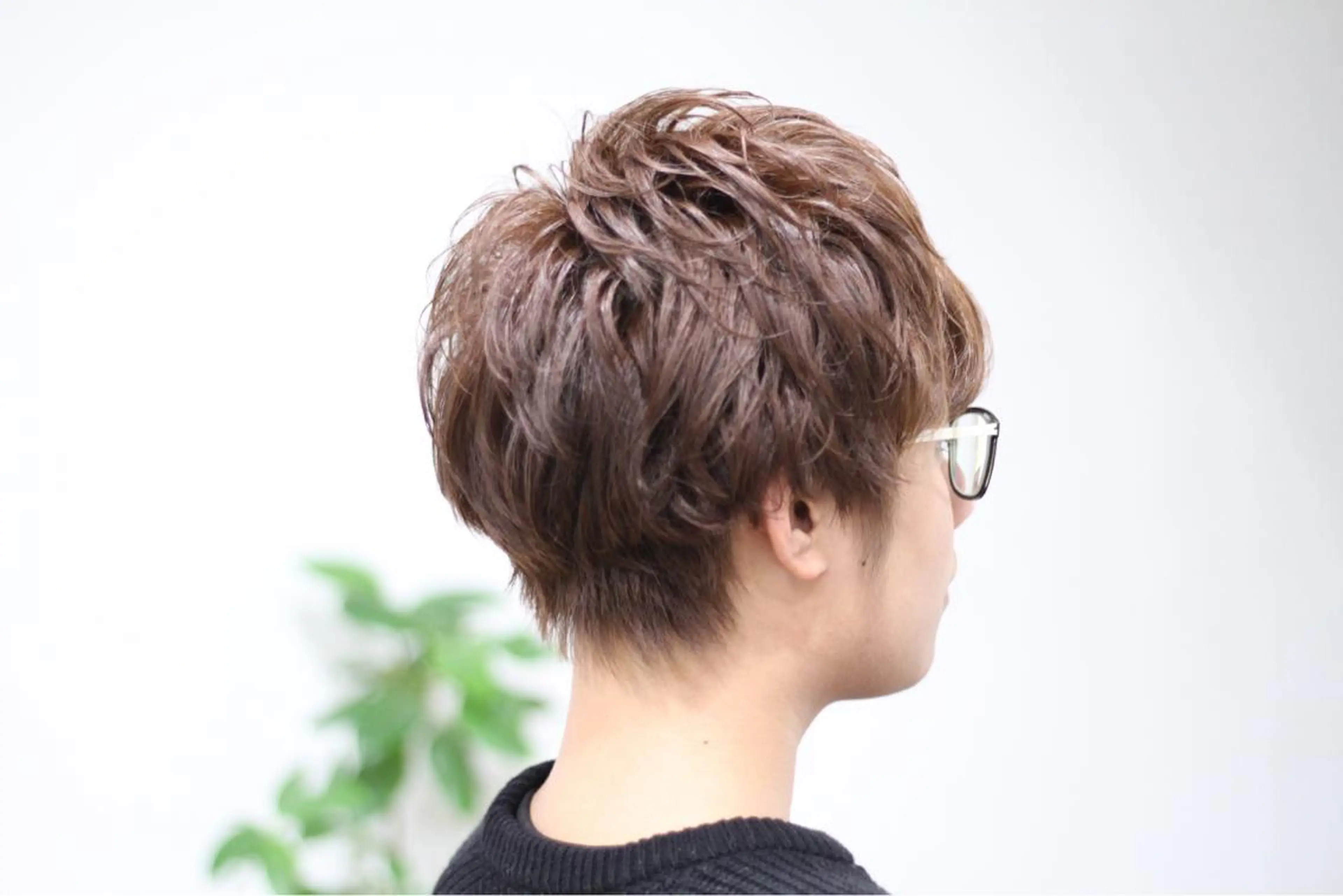 ショート パーマ メンズ マッシュ メンズパーマ ショートヘア 矢島 真樹のヘアスタイル