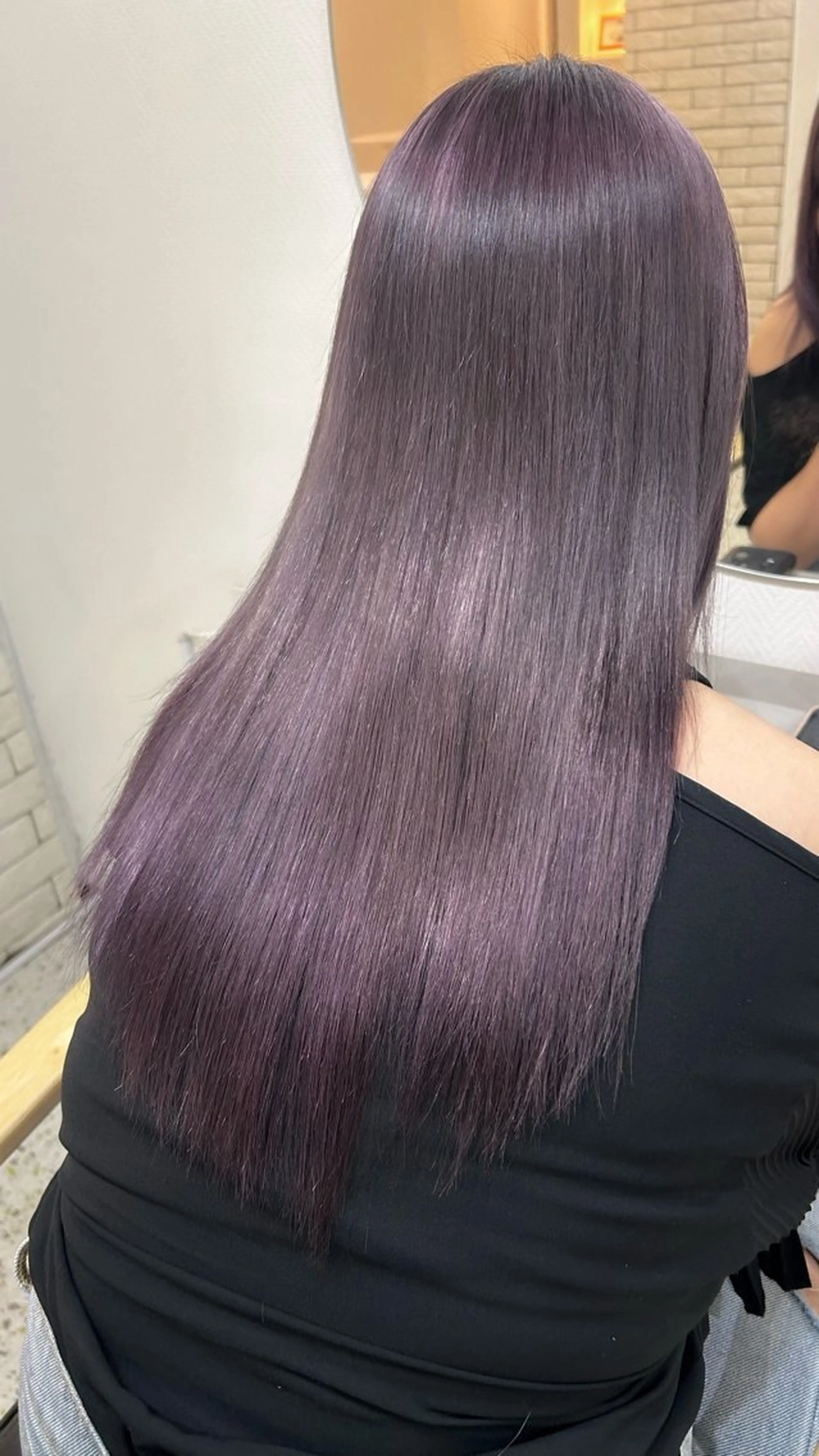 ロング カラー ブリーチ パープルカラー シルバー 🧣艶カラー・ヘア セット Chie🧸のヘアスタイル