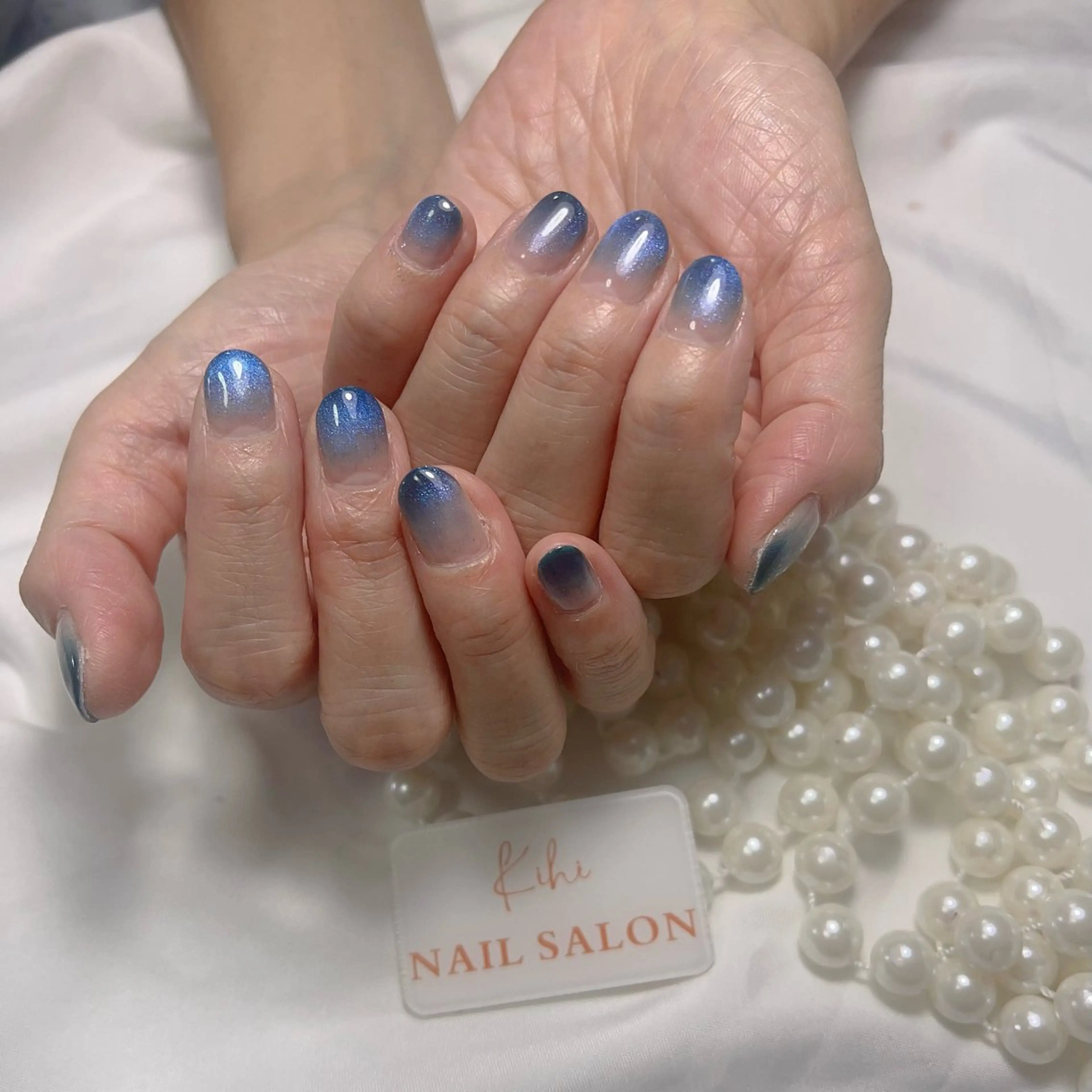 ネイル アートネイル フレンチネイル ジェルネイル グラデーション 韓国ネイル ハンドネイル 💕鈴木ユリ パラジェル/オフ無料のネイルデザイン