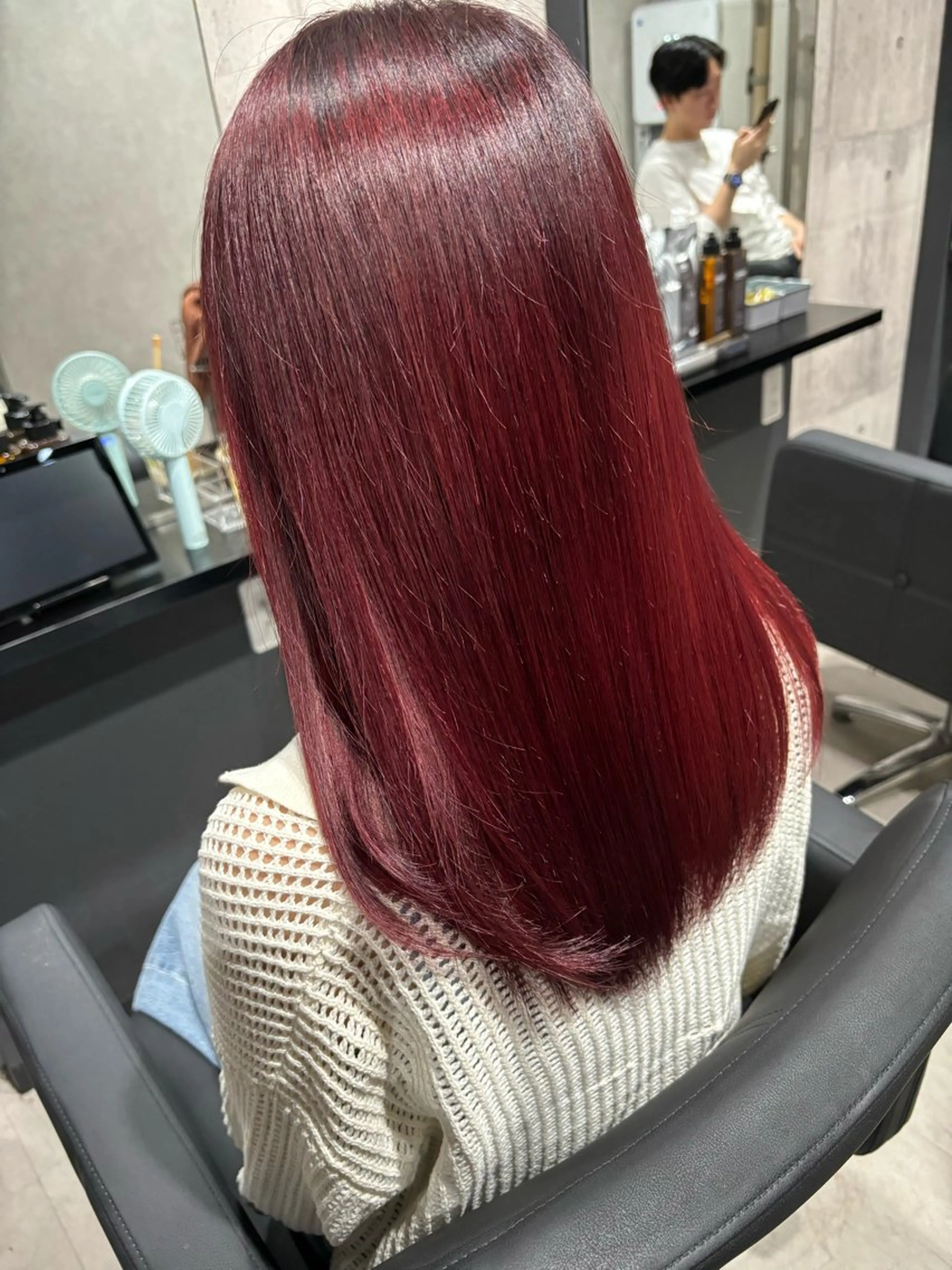 カット✂︎+ブリーチなしダブルカラー+ダメージ補習トリートメント✨️の写真