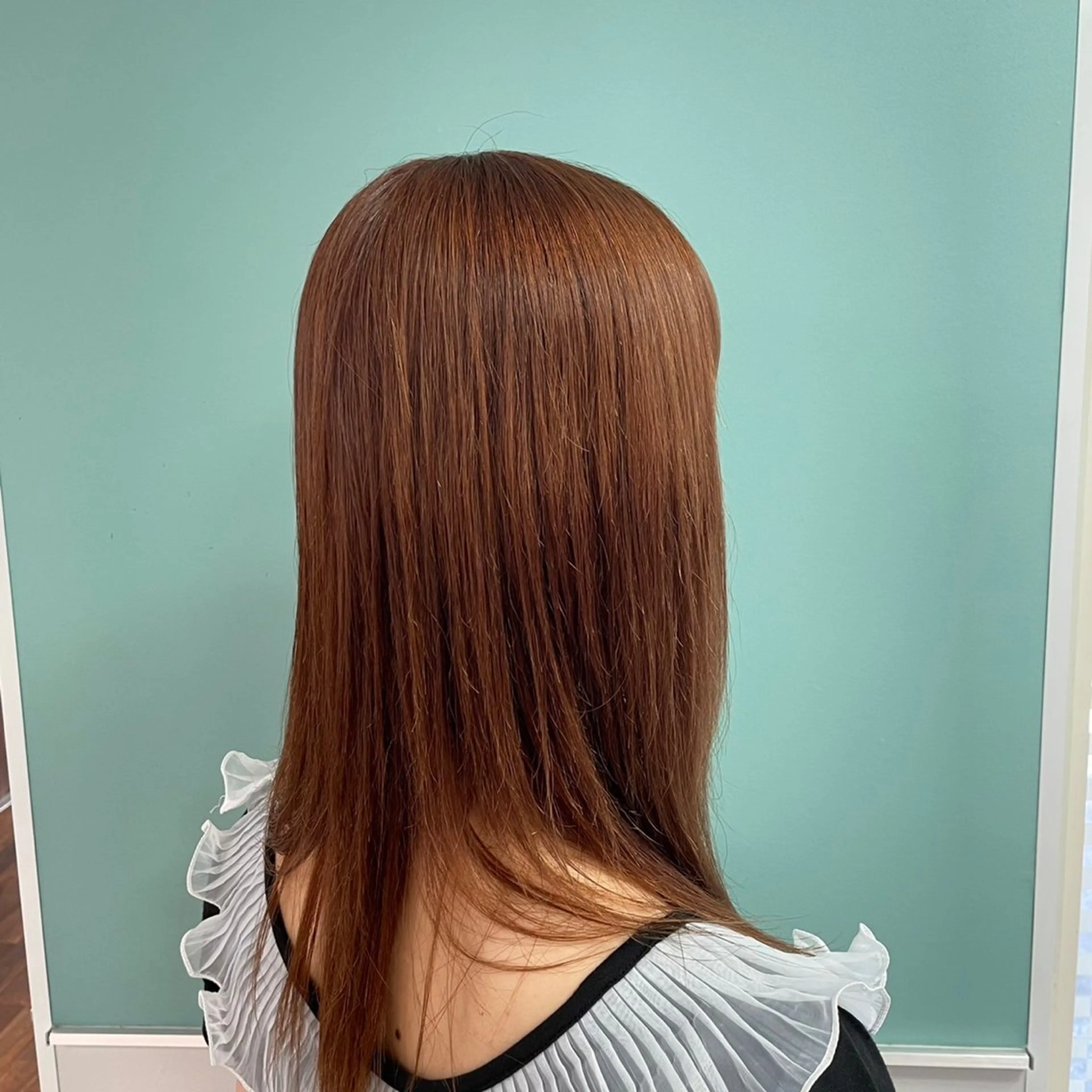 ロング ヘアカラー トリートメント 前田圭哉／ストレート ／艶髪／艶カラーのヘアスタイル