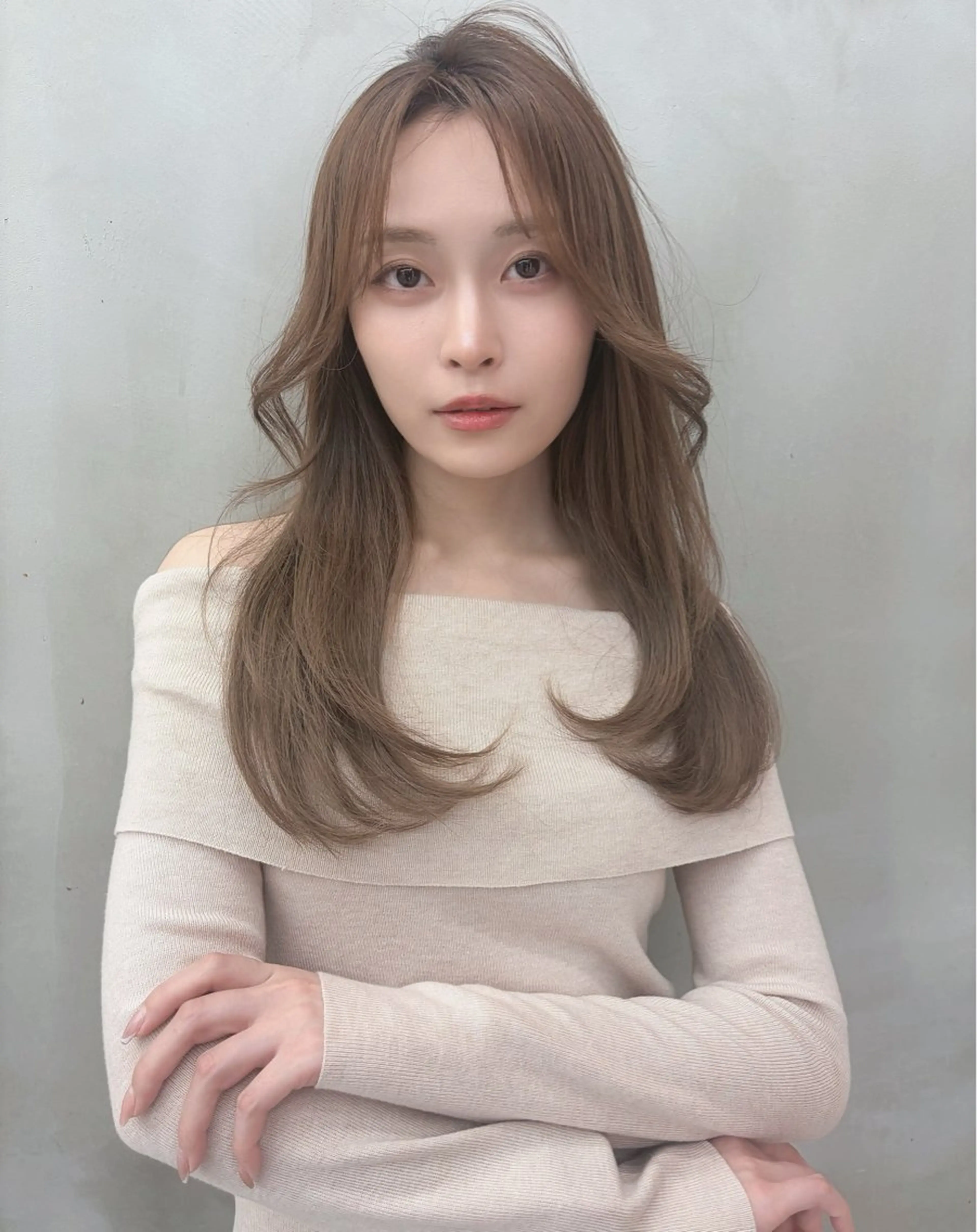 セミロング カット ヘアカラー トリートメント ✨縮毛矯正✨レイヤー ホウダカズヒロのヘアスタイル