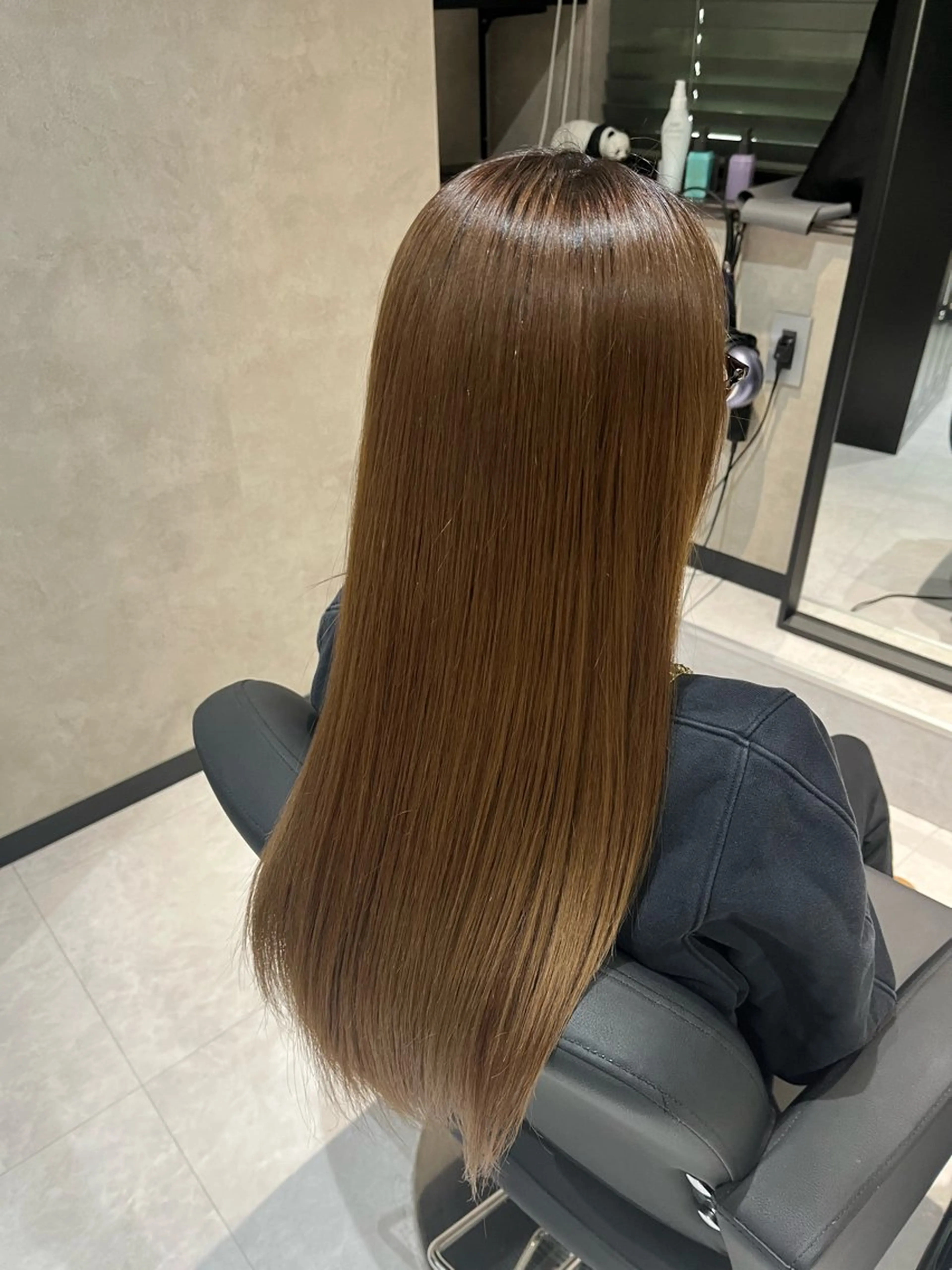 【補修カラー🌈】 ダメージレスプレックスカラー+質感upトリートメント+マイクロバブル🫧 ※ブリーチ無しの写真