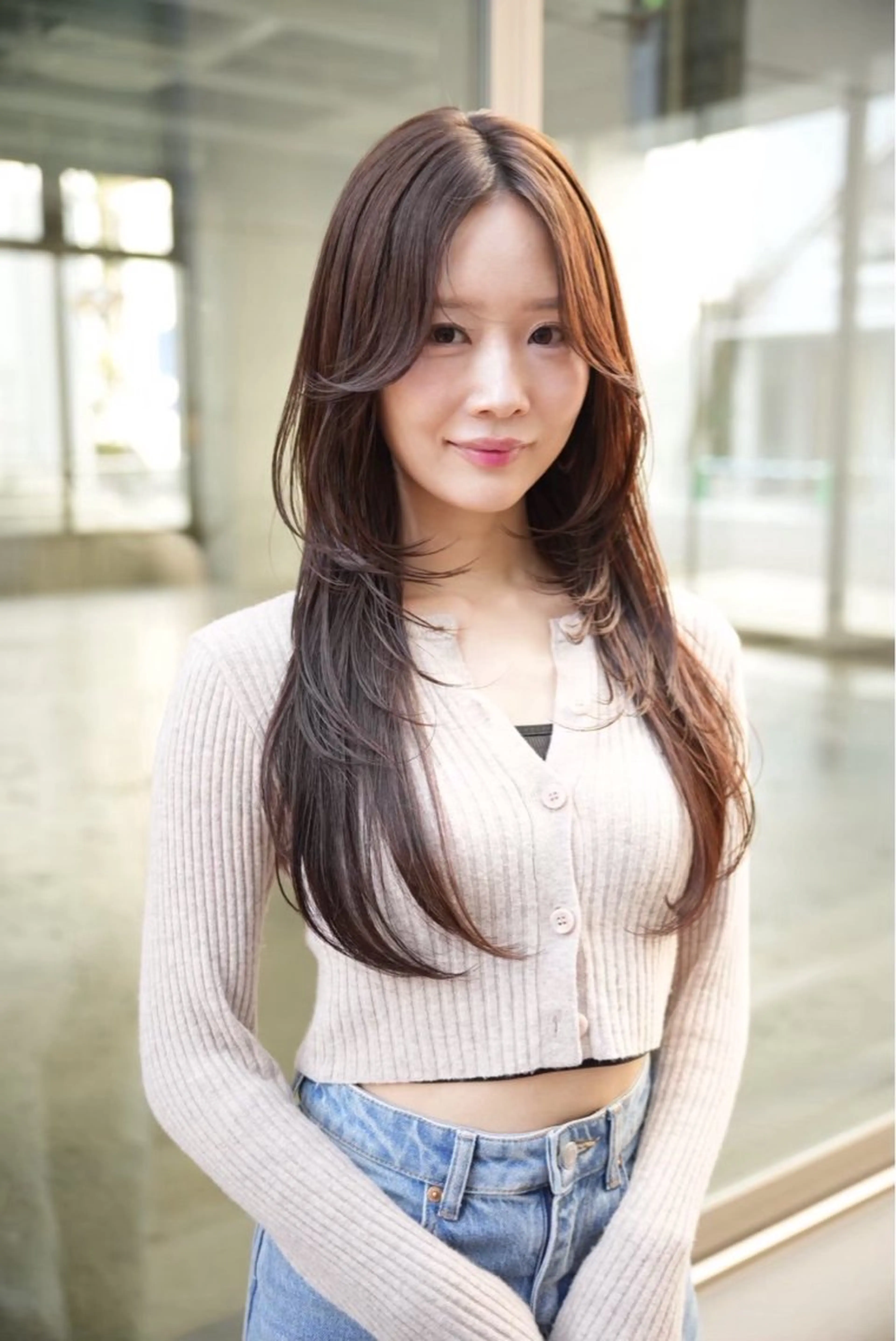 ロング 透明感カラー/伊藤 陸/soigneのヘアスタイル