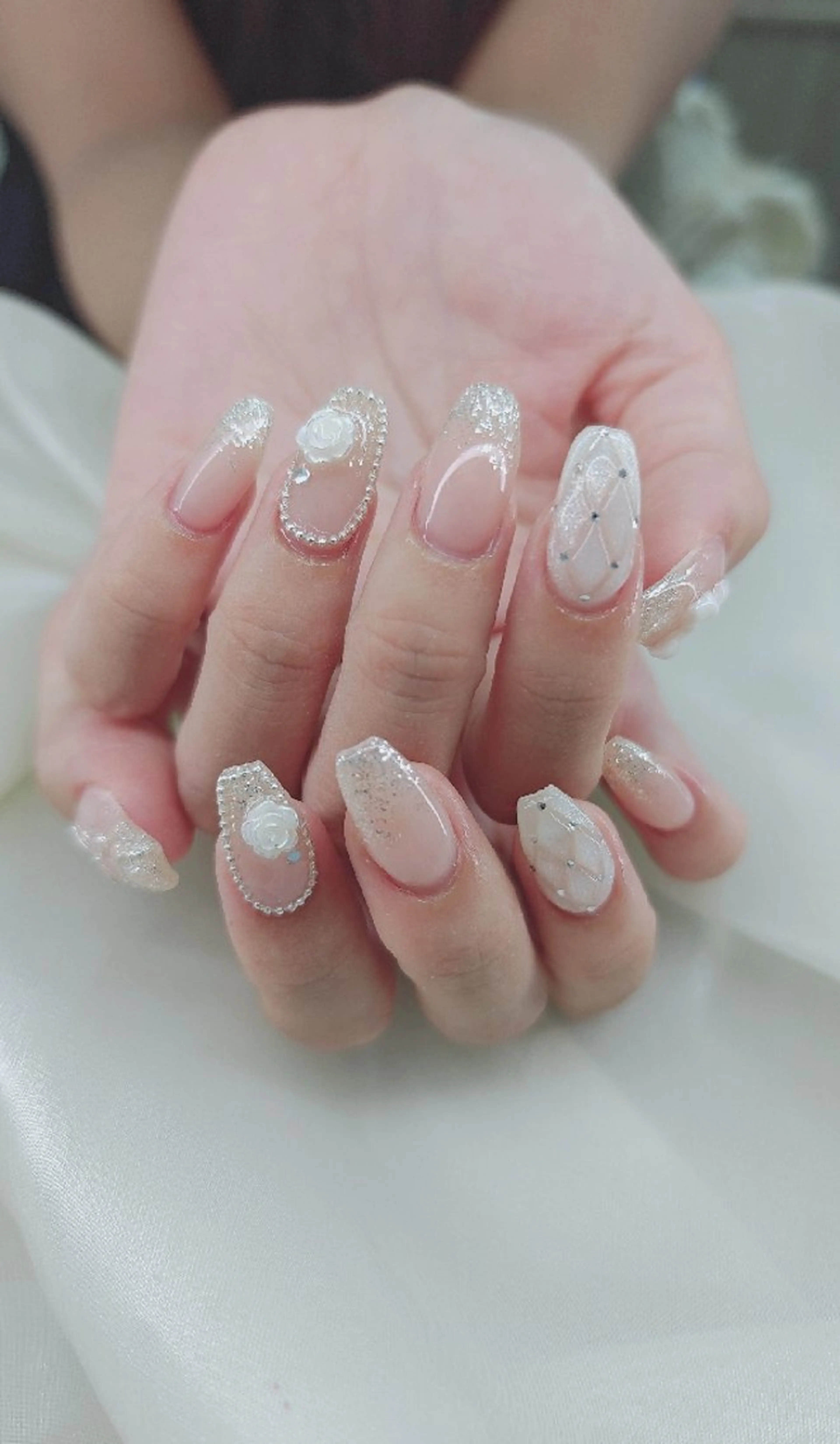 ネイル べっ甲ネイル チークネイル フレンチネイル 韓国ネイル ニュアンスネイル ♡Sherry  Nail♡のネイルデザイン