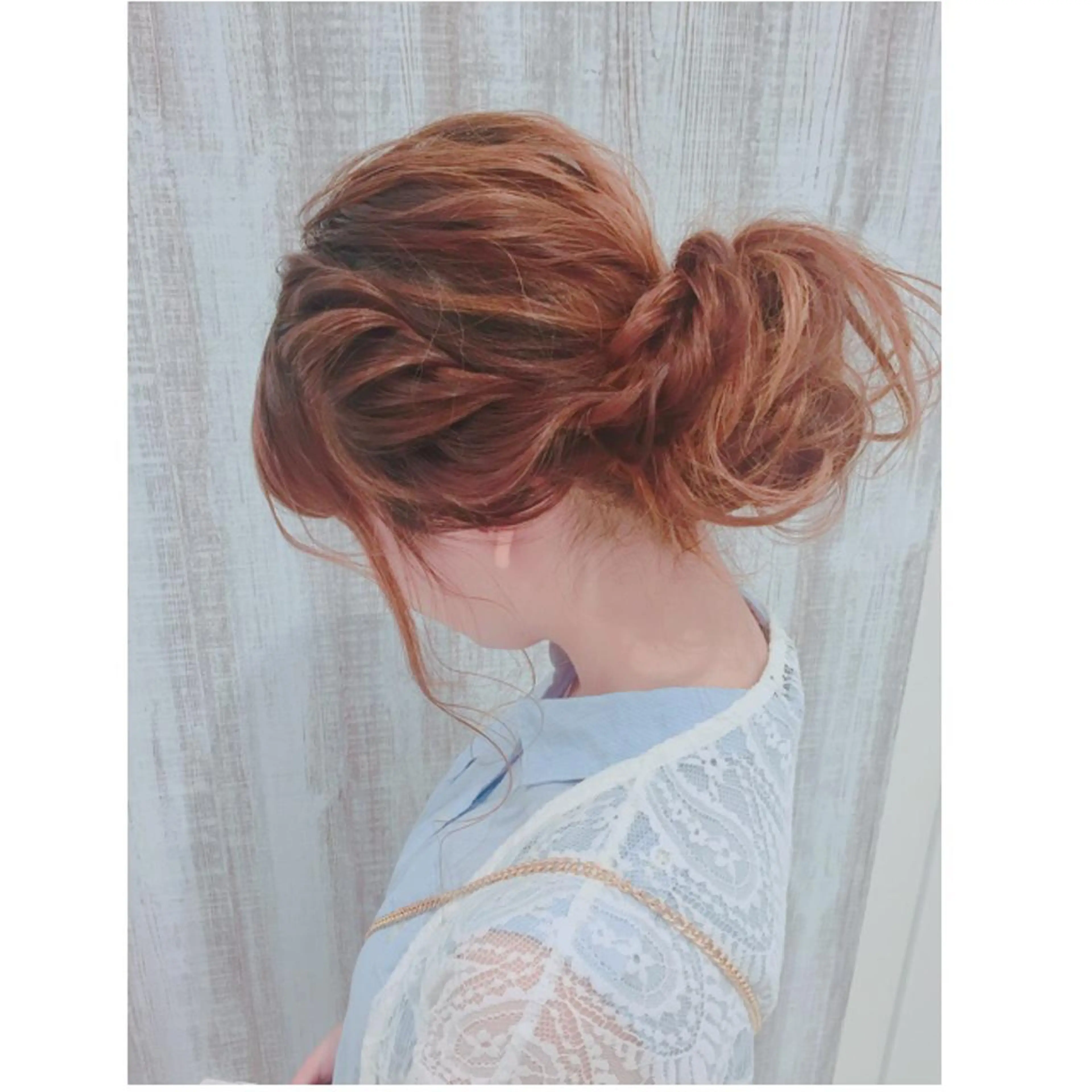 ロング ヘアアレンジ 浴衣 透明感♡︎♡︎ 佐々木早苗のヘアスタイル