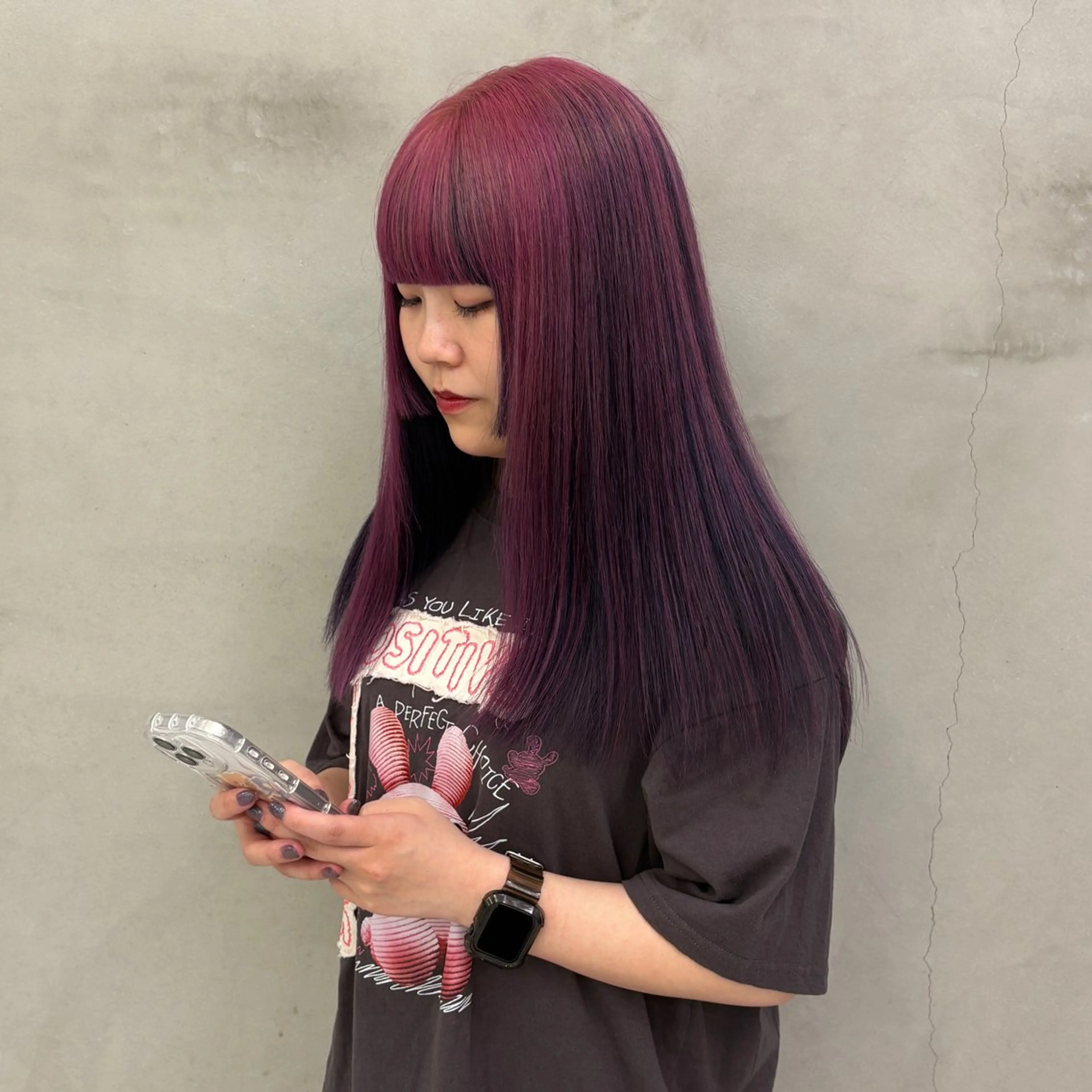 ロング カラー 🐺イノウエ サキ🐺のヘアスタイル