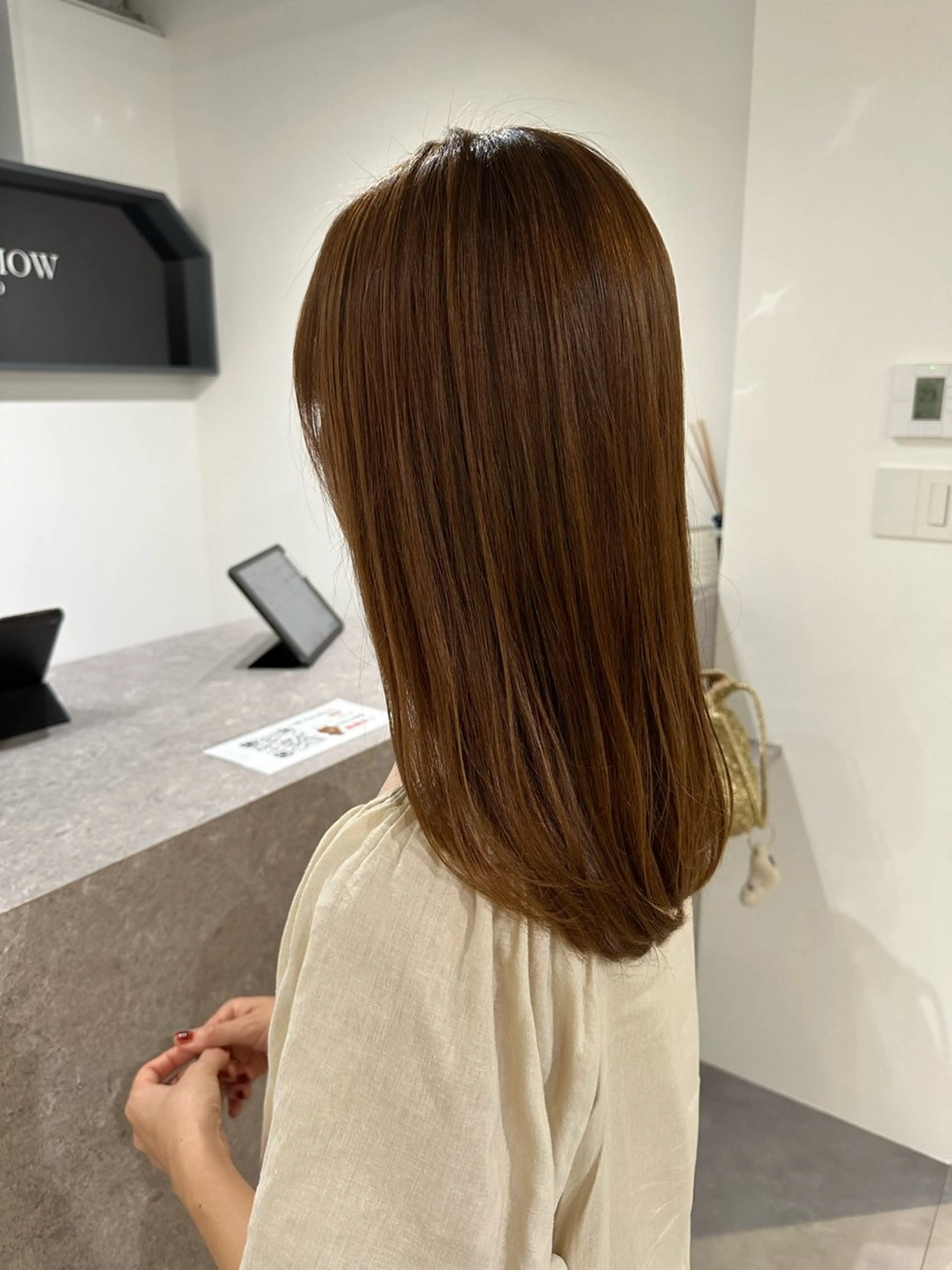 カラー ブラウンカラー カラーモデル募集/ 森本明花のヘアスタイル