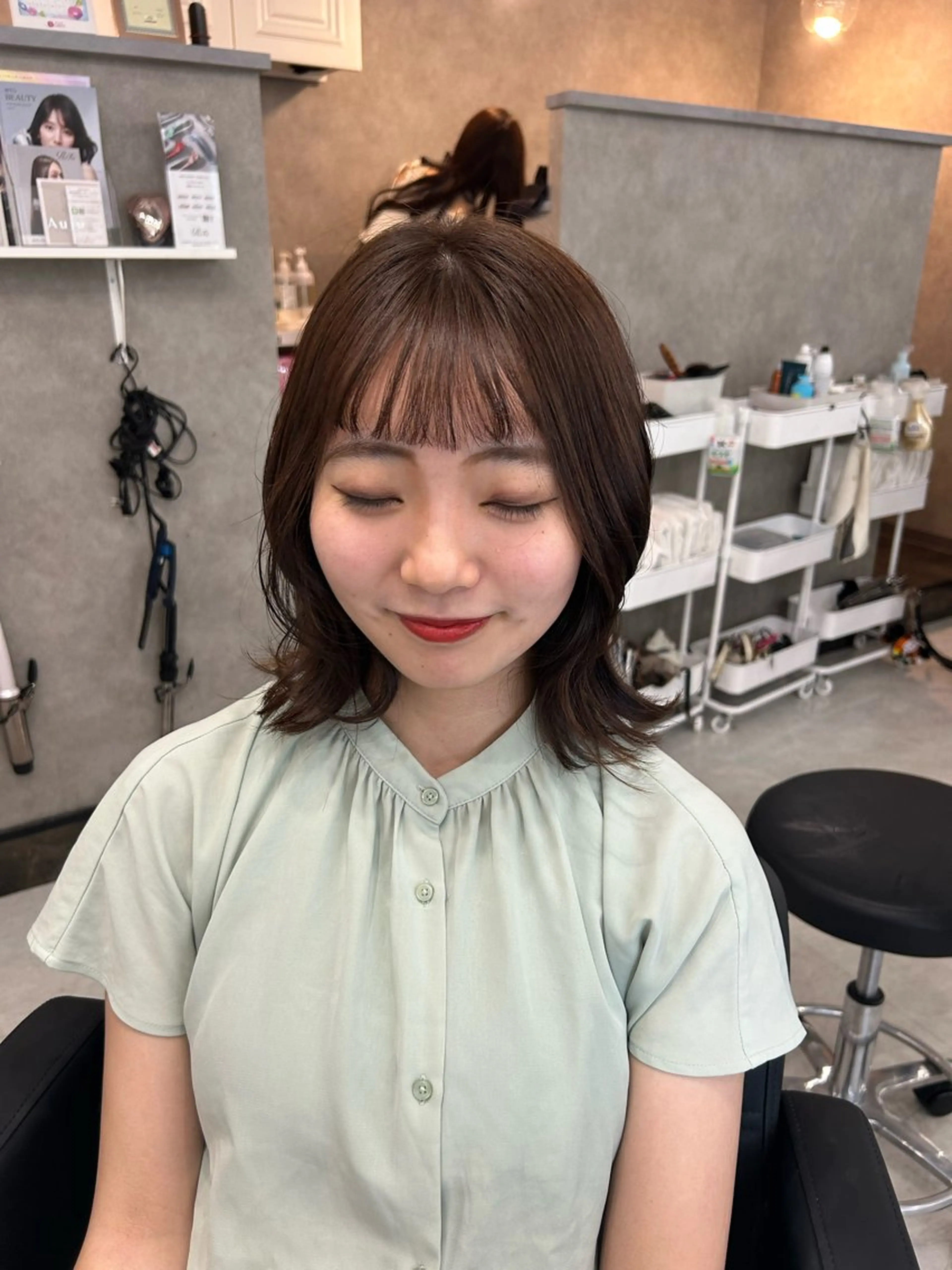 ミディアム MAHO/透明感カラ ー/髪質改善🍒のヘアスタイル