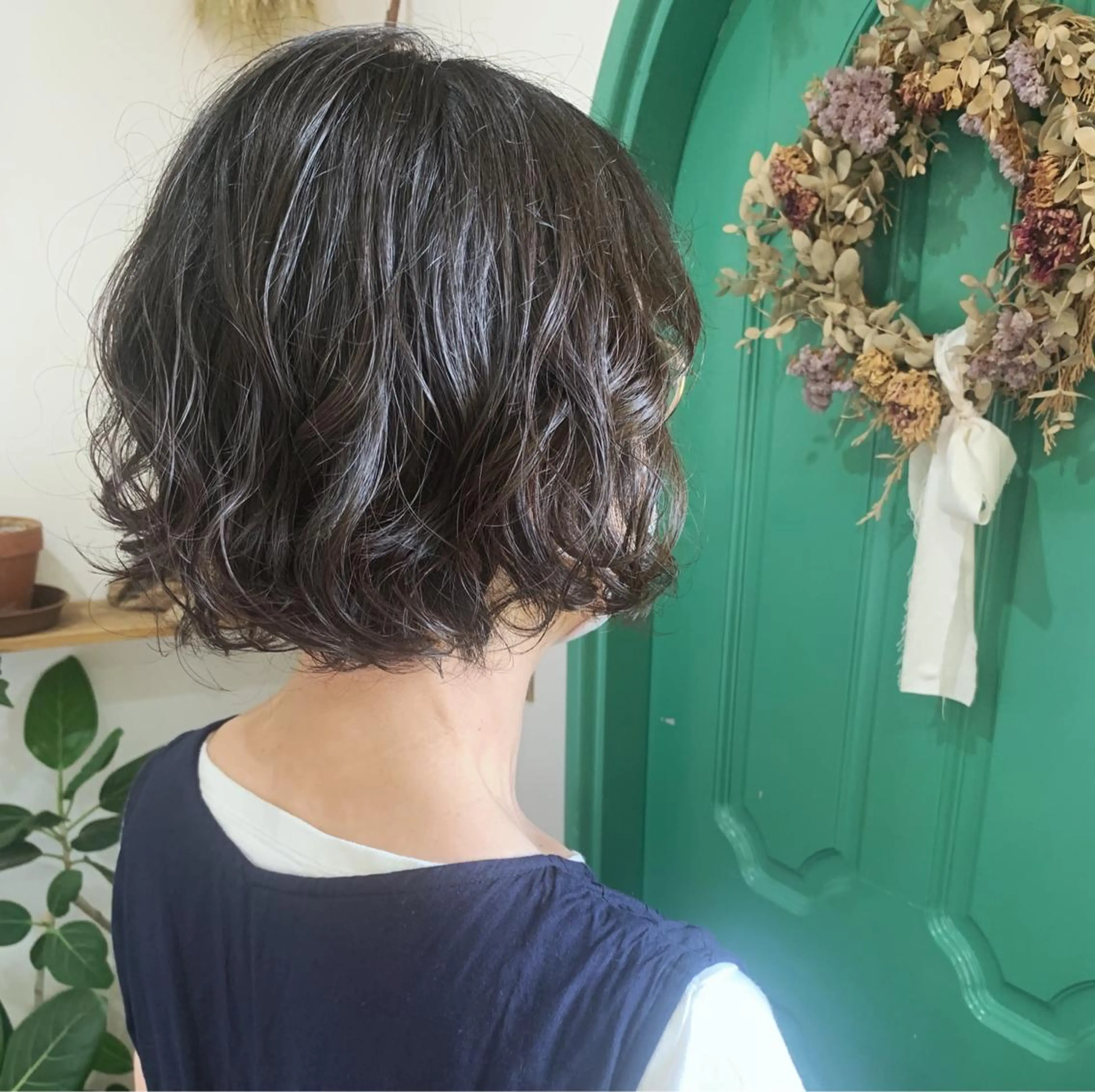 ショート パーマ ショートボブ ボブ ショートヘア カット パーマ 佐藤 美咲のヘアスタイル