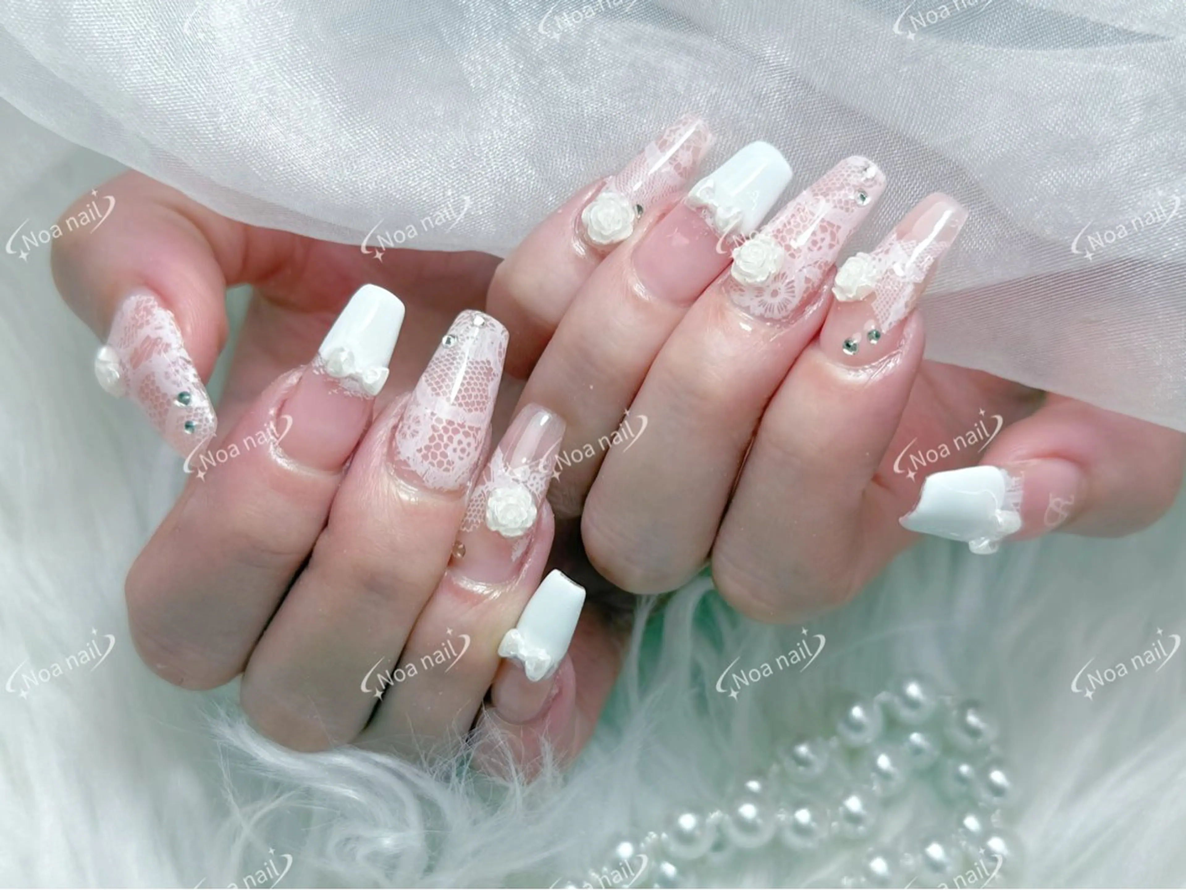ロング ハンドネイル Noa Nail みつきのネイルデザイン