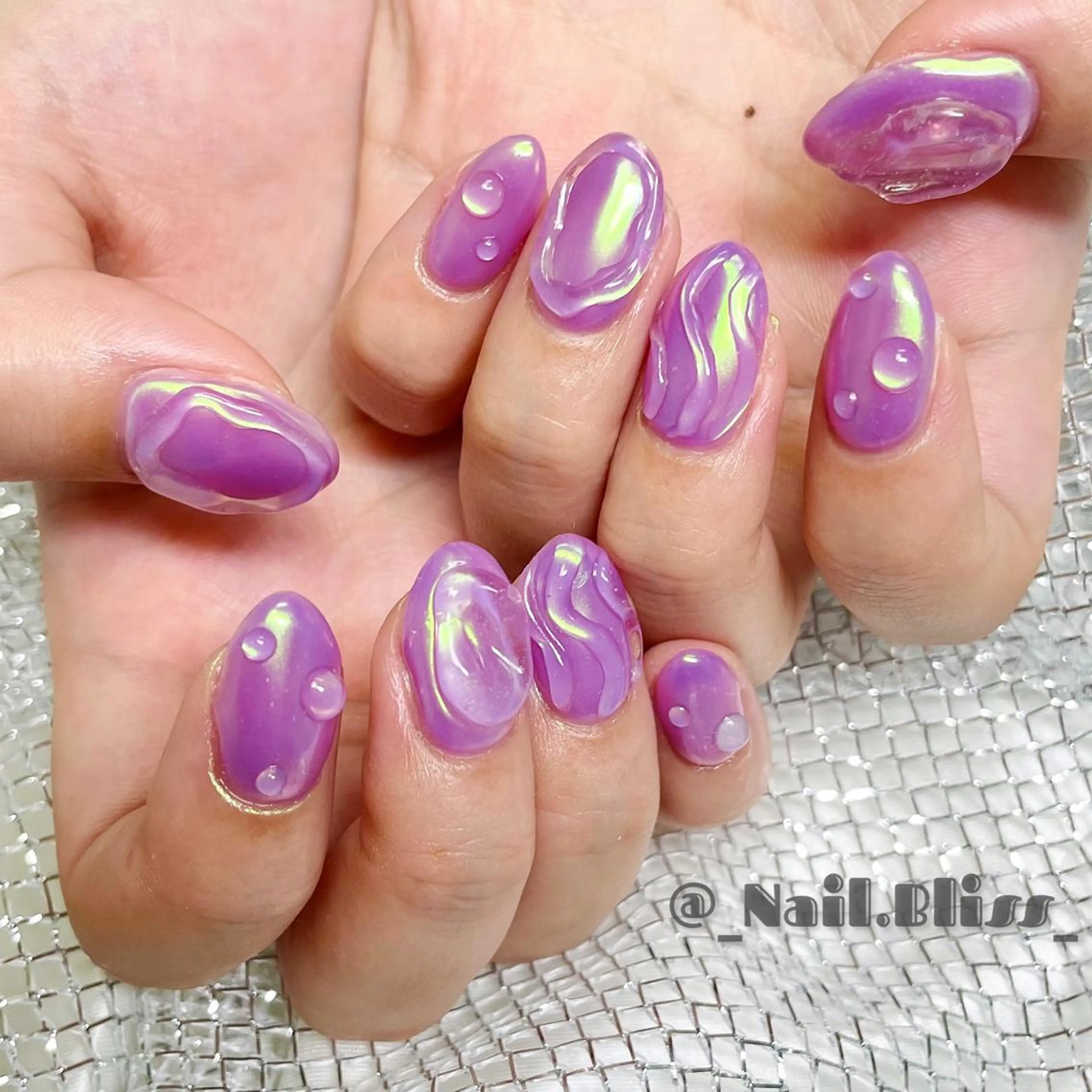 ネイル ぷっくりネイル ハンドネイル NAIL BLISSのネイルデザイン