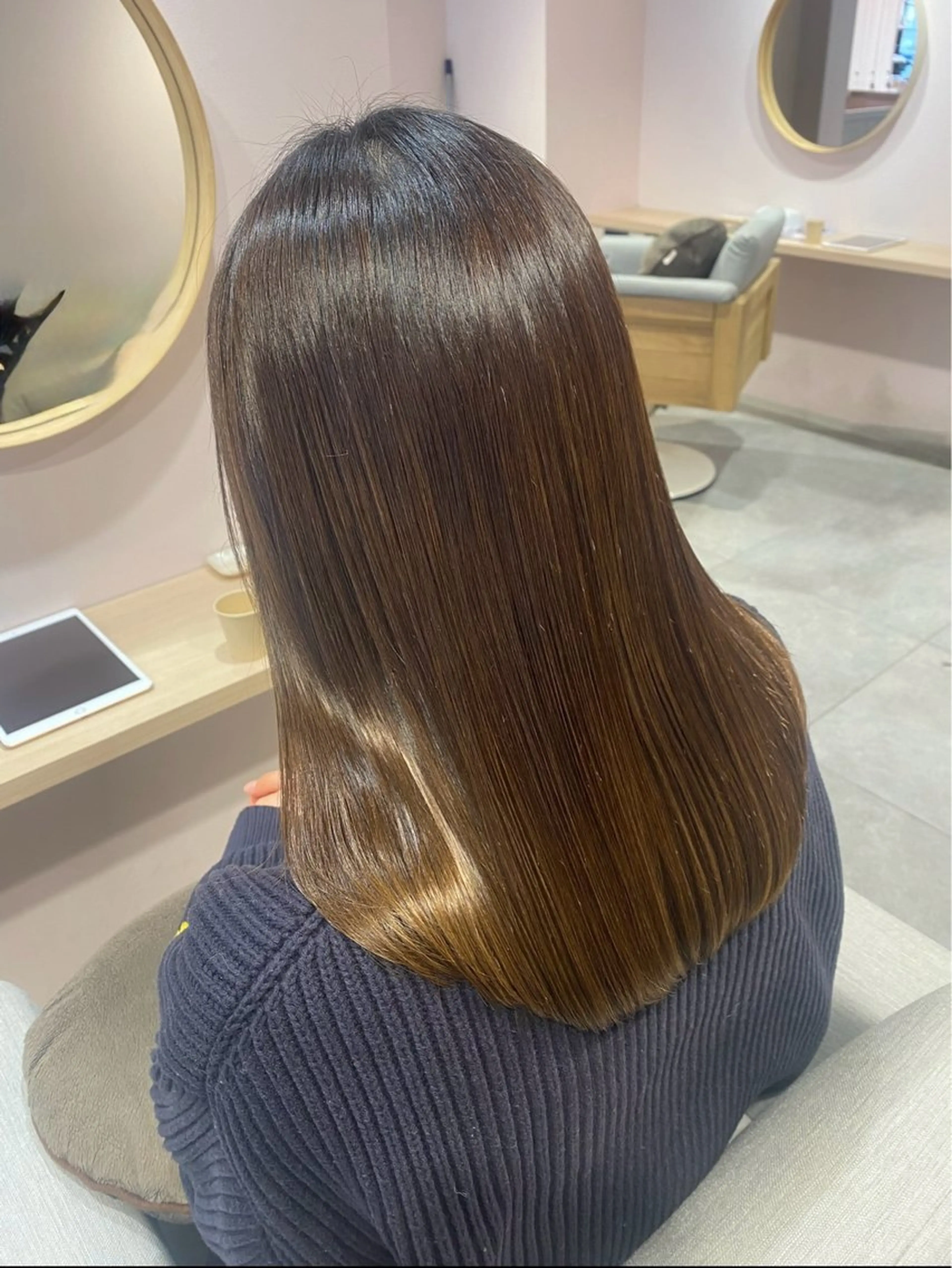 セミロング 縮毛矯正 カット 縮毛矯正 トリートメント nagisa /縮毛矯正のヘアスタイル