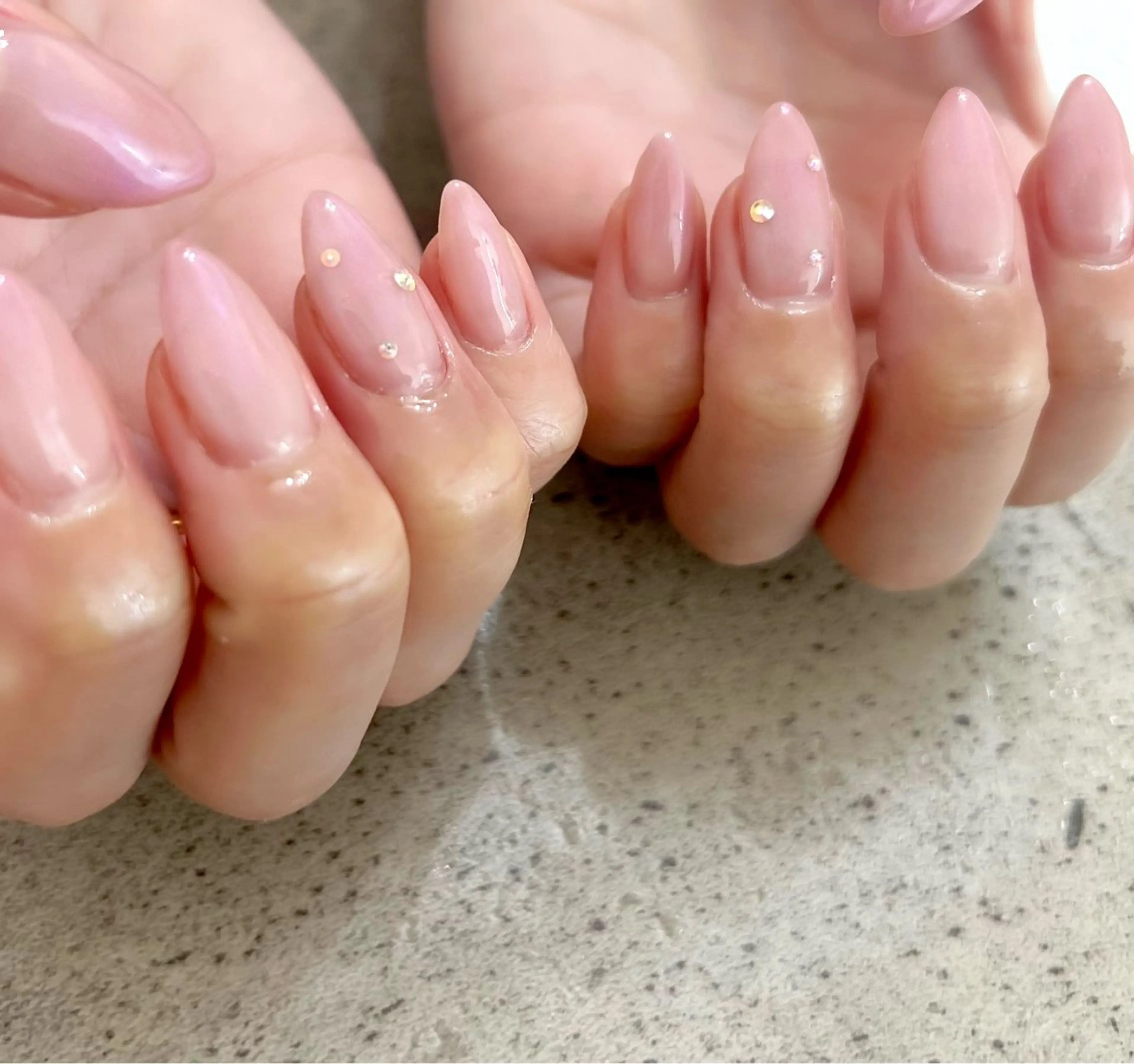 ネイル ストーンネイル Maison Calin manaのネイルデザイン
