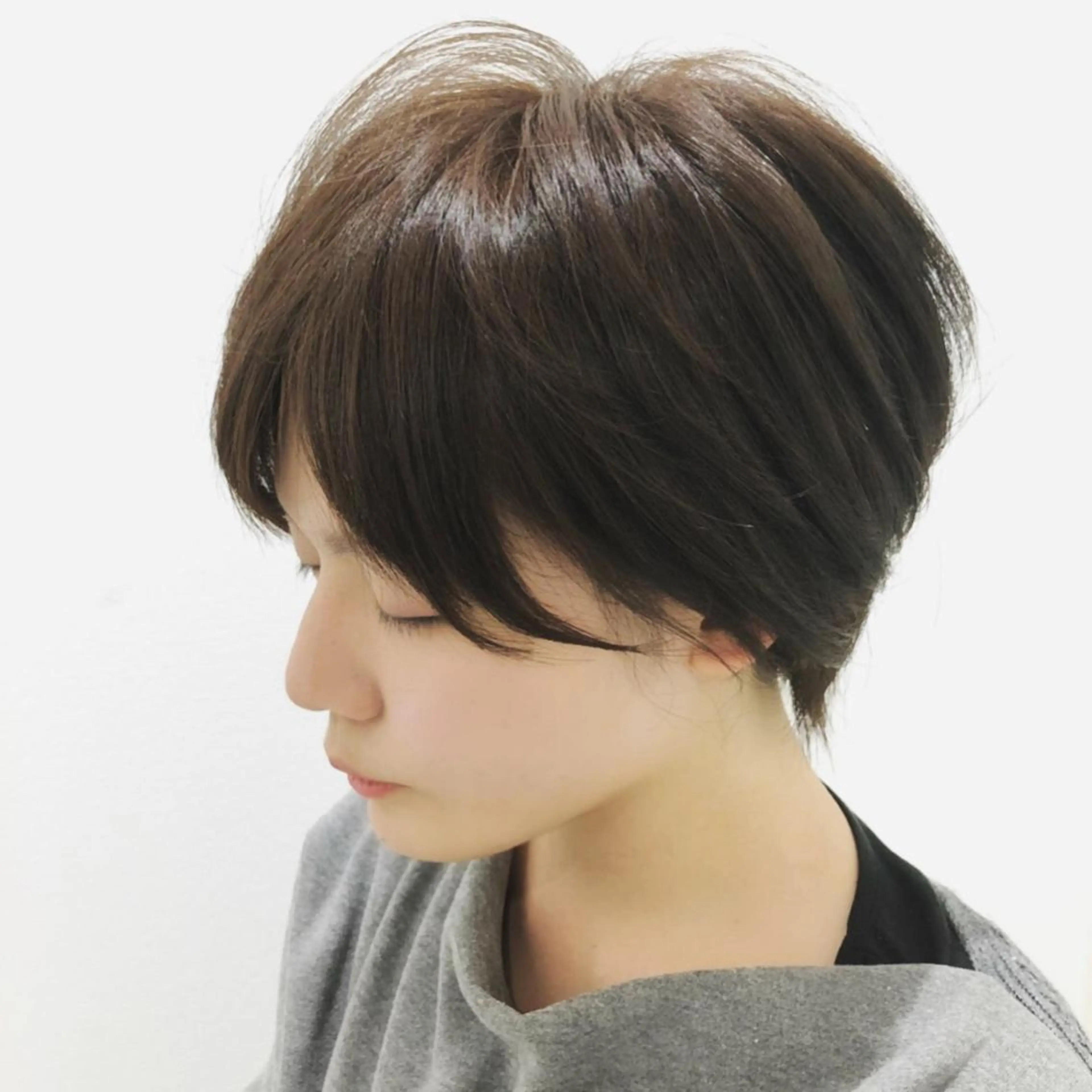 ショート カラー ショートボブ ハンサムショート ボブ ショートヘア 小顔カット カット トリートメント 上田 篤史のヘアスタイル