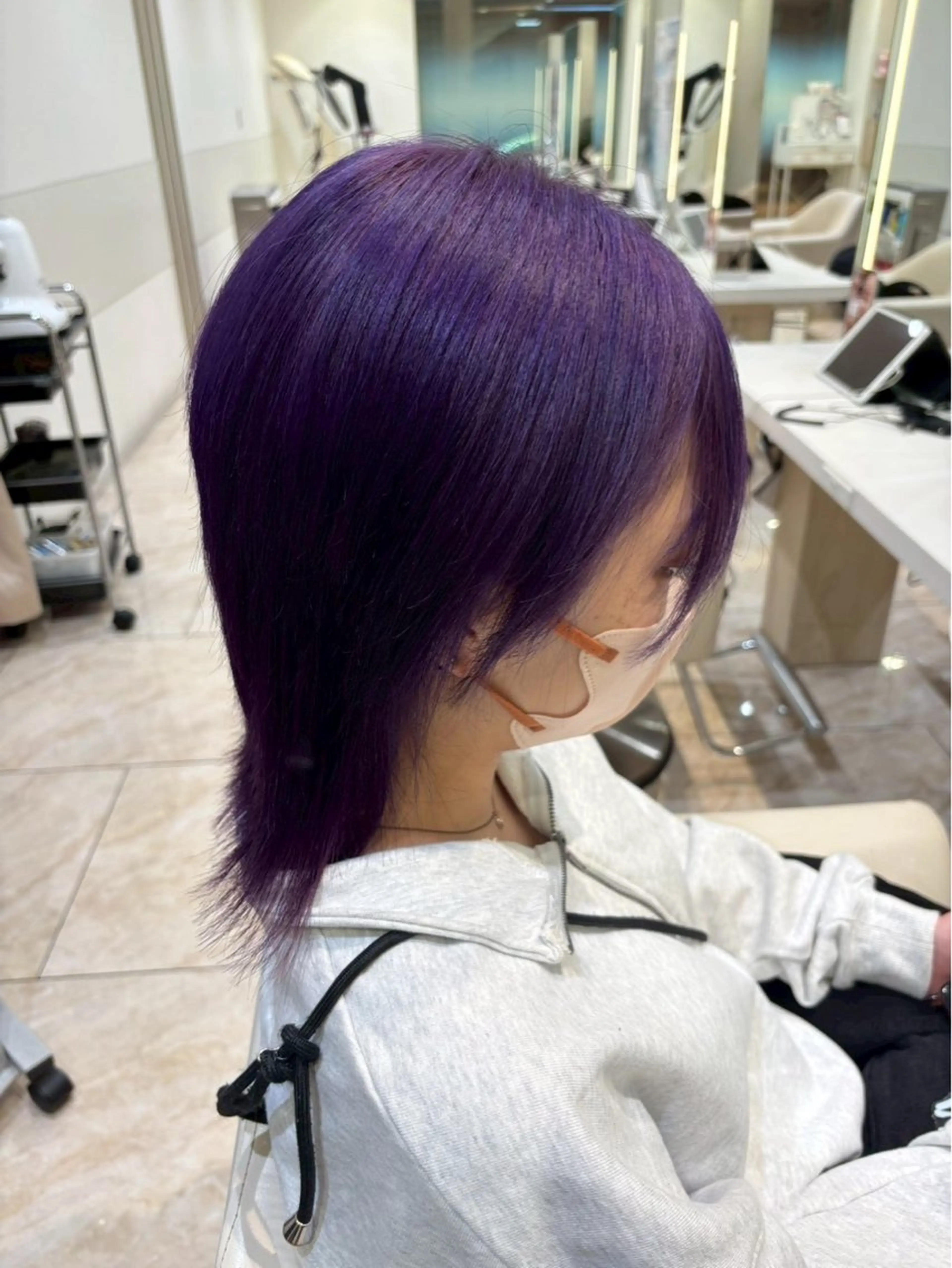 ショート カラー 💜💫カラー特化/ ハイトーン💫💜のヘアスタイル