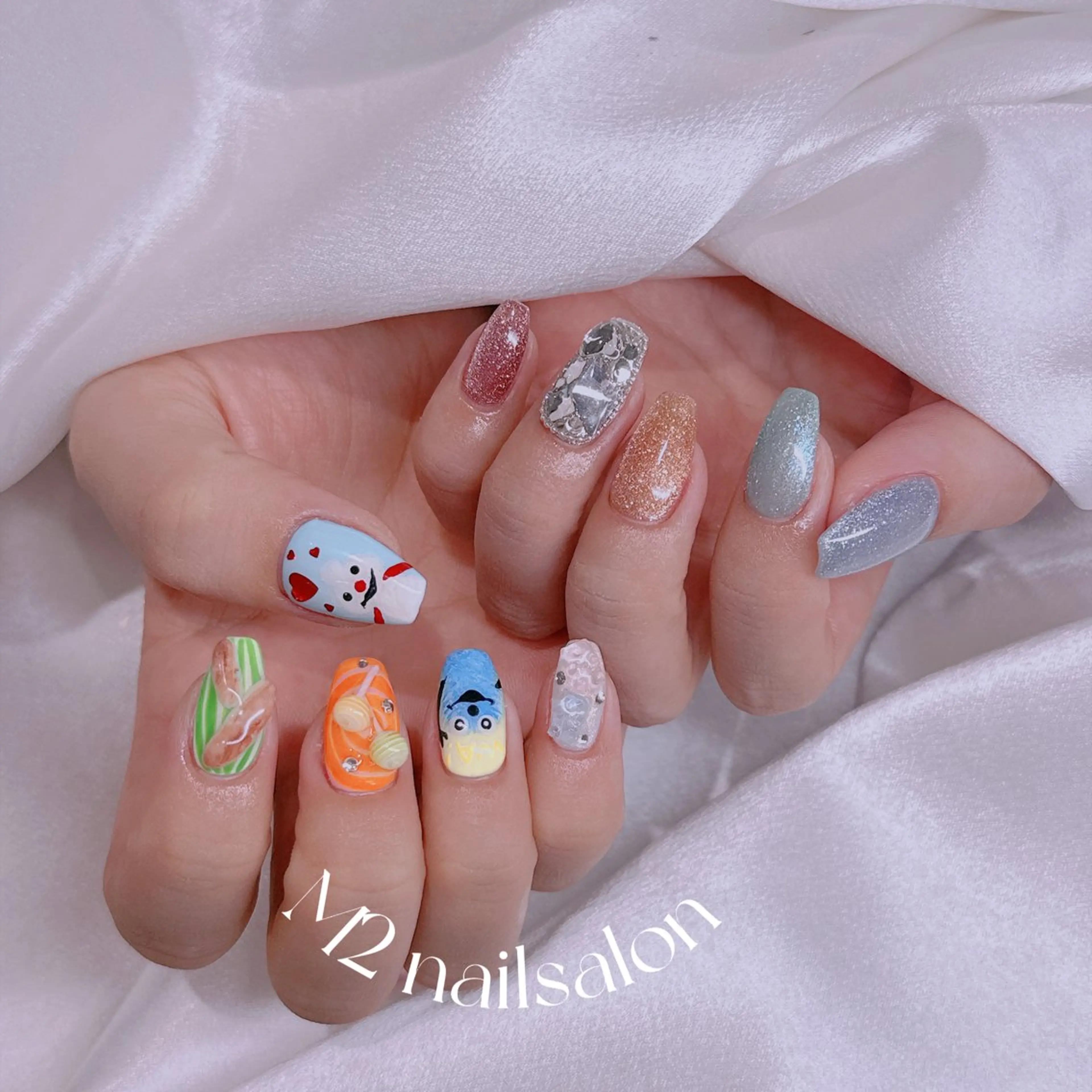 ネイル ハンドネイル 長さだし専門店 M2　rikaのネイルデザイン