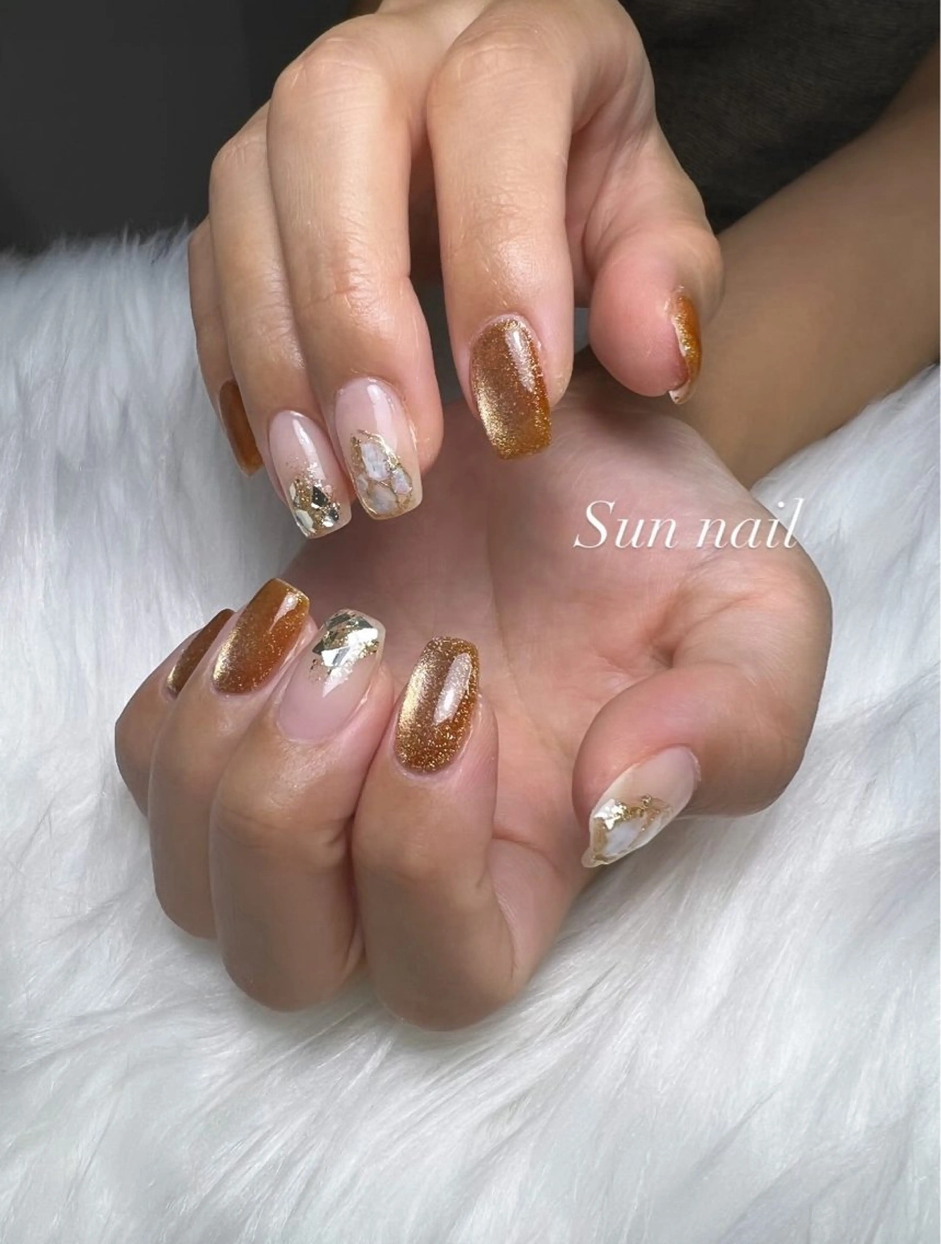 ネイル マグネットネイル ハンドネイル フットネイル Sun nail ...ayaのネイルデザイン