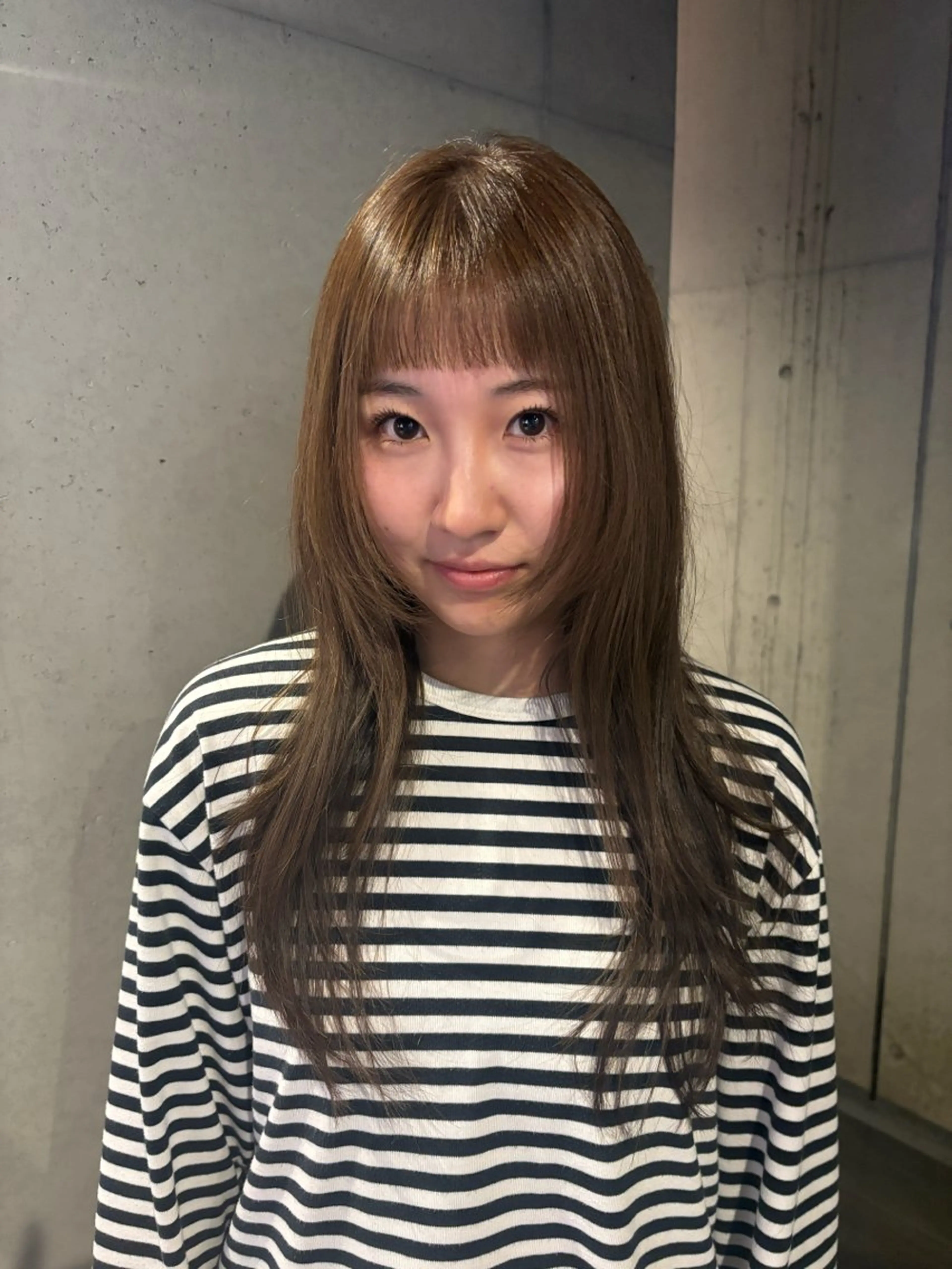 ロング カラー カット ヘアカラー トリートメント 韓国ヘア/wカラー レイヤー/RIN🎀のヘアスタイル