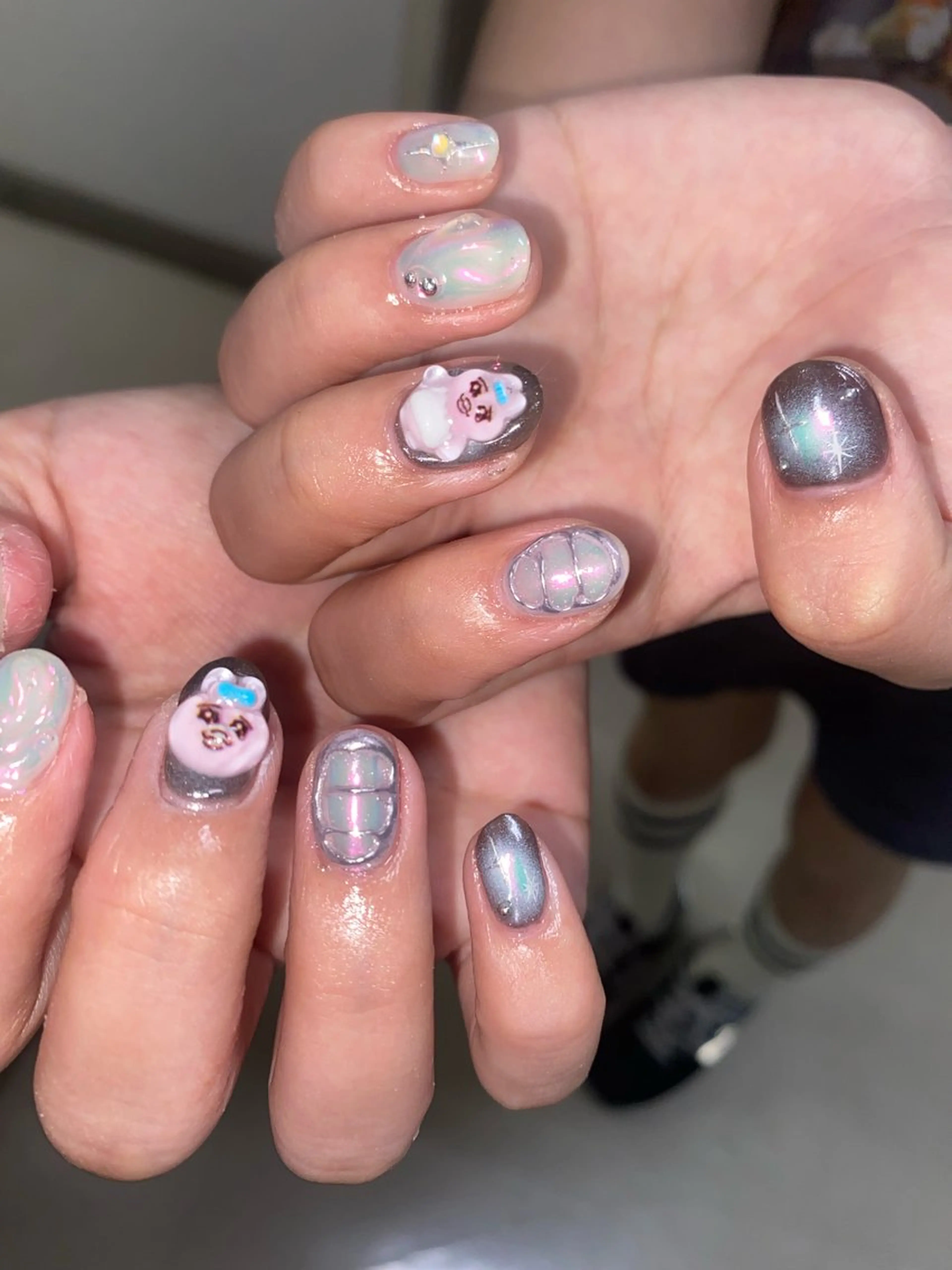 メンズ ネイル ハンドネイル ✨akari✨千葉駅 アート、メンズネイルのネイルデザイン