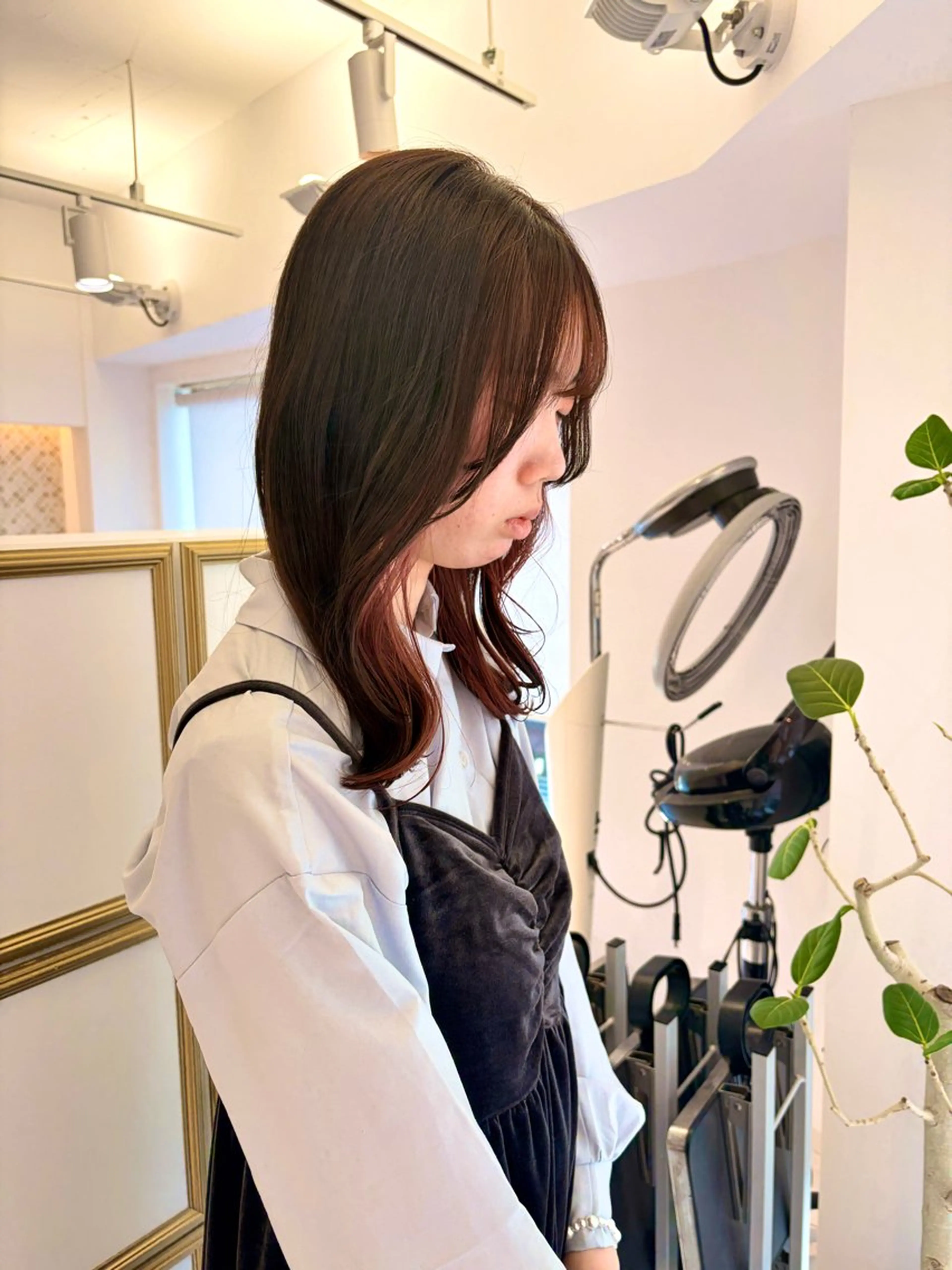 セミロング カラー カット ヘアカラー 🍓似合わせカット× パーマ／矢木🍓のヘアスタイル