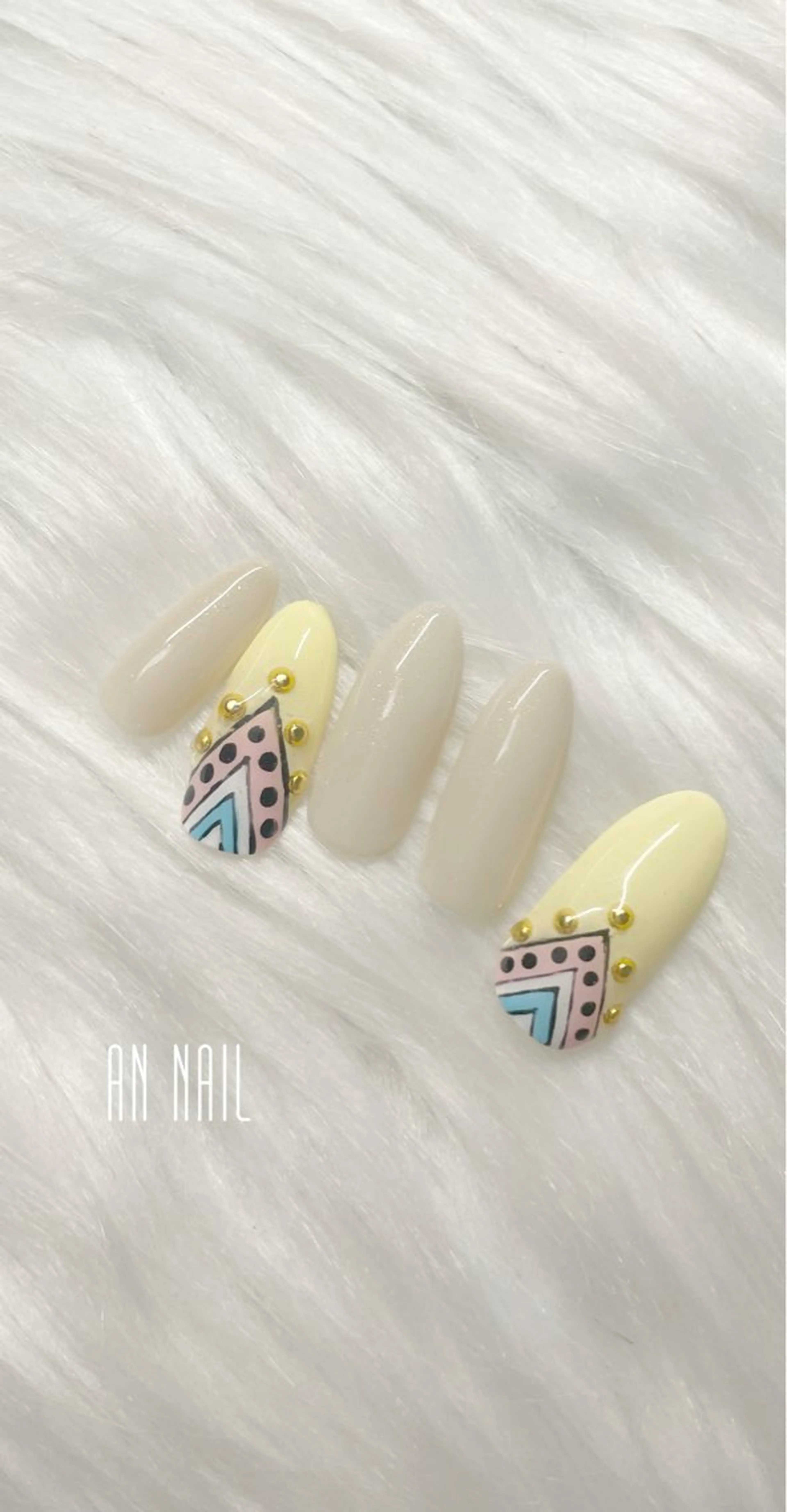 ネイル 持ち込み パステルネイル AN Nailのネイルデザイン