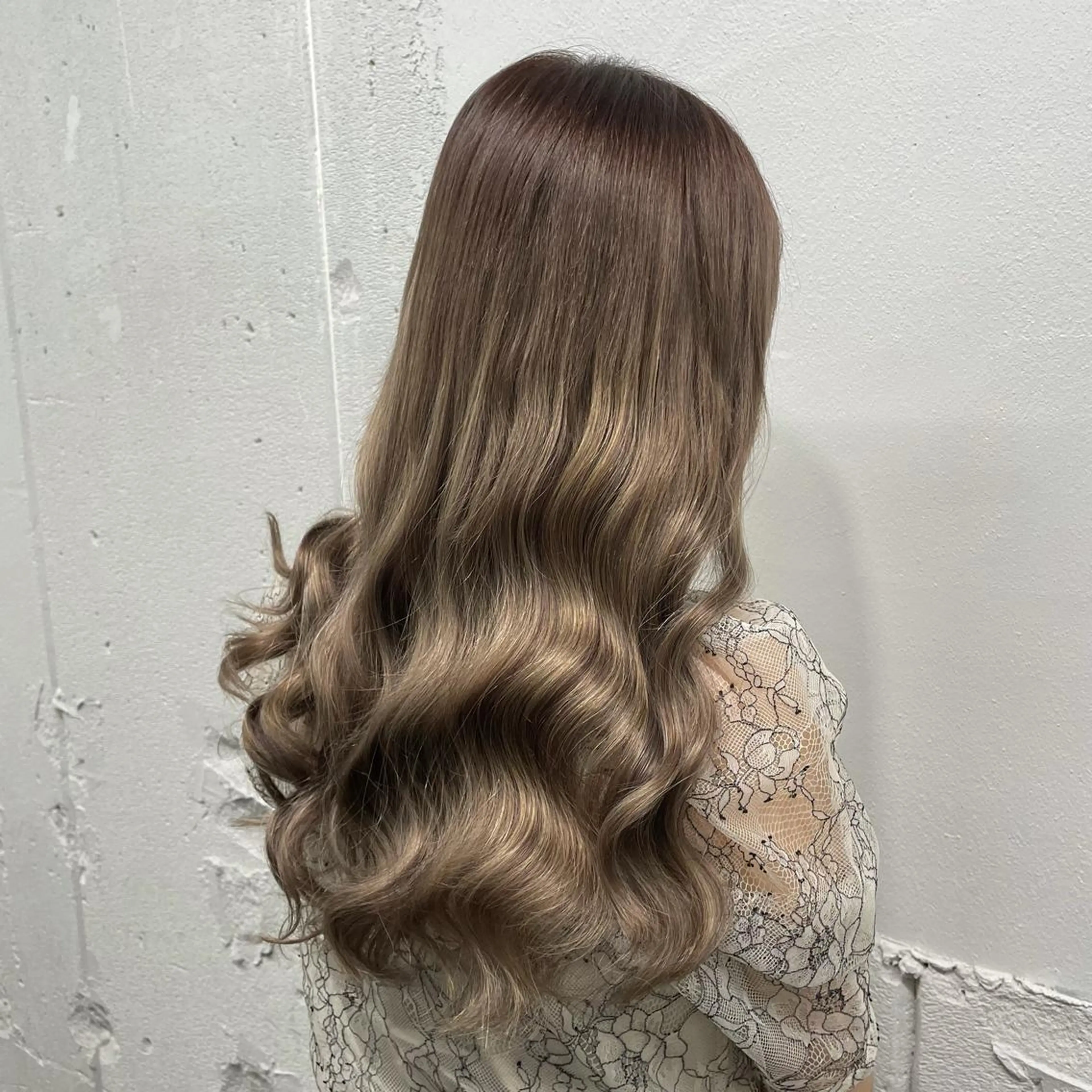 ロング カラー シールエクステ バレイヤージュ ミストバング ダブルカラー  フェイスフレーミング ヘアカラー エクステ 🧡艶髪ちゅるん髪 🫧🧡YUKI❄️のヘアスタイル