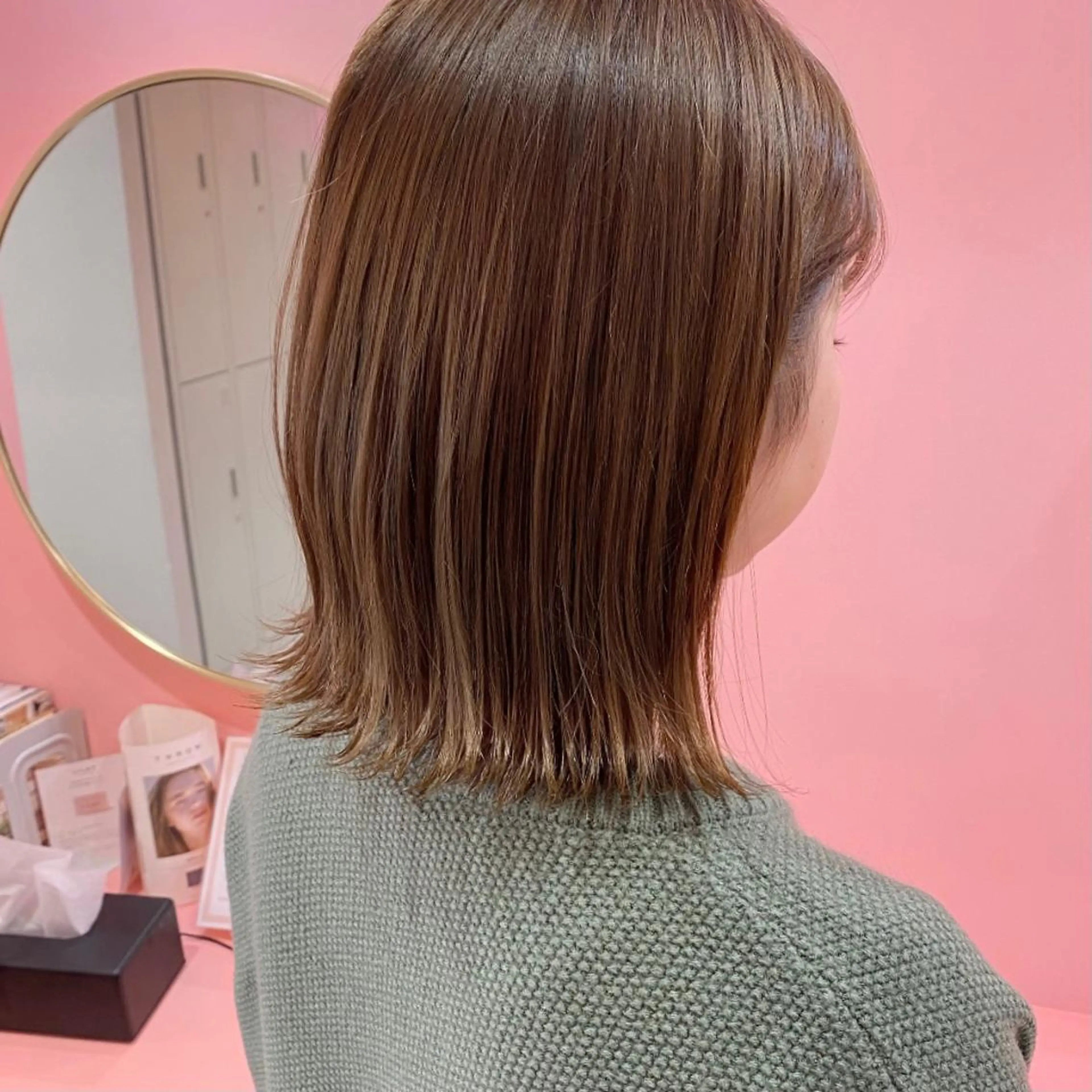 ショート カラー ヘアカラー トリートメント ヘアセット プル艶職人/ にしものヘアスタイル