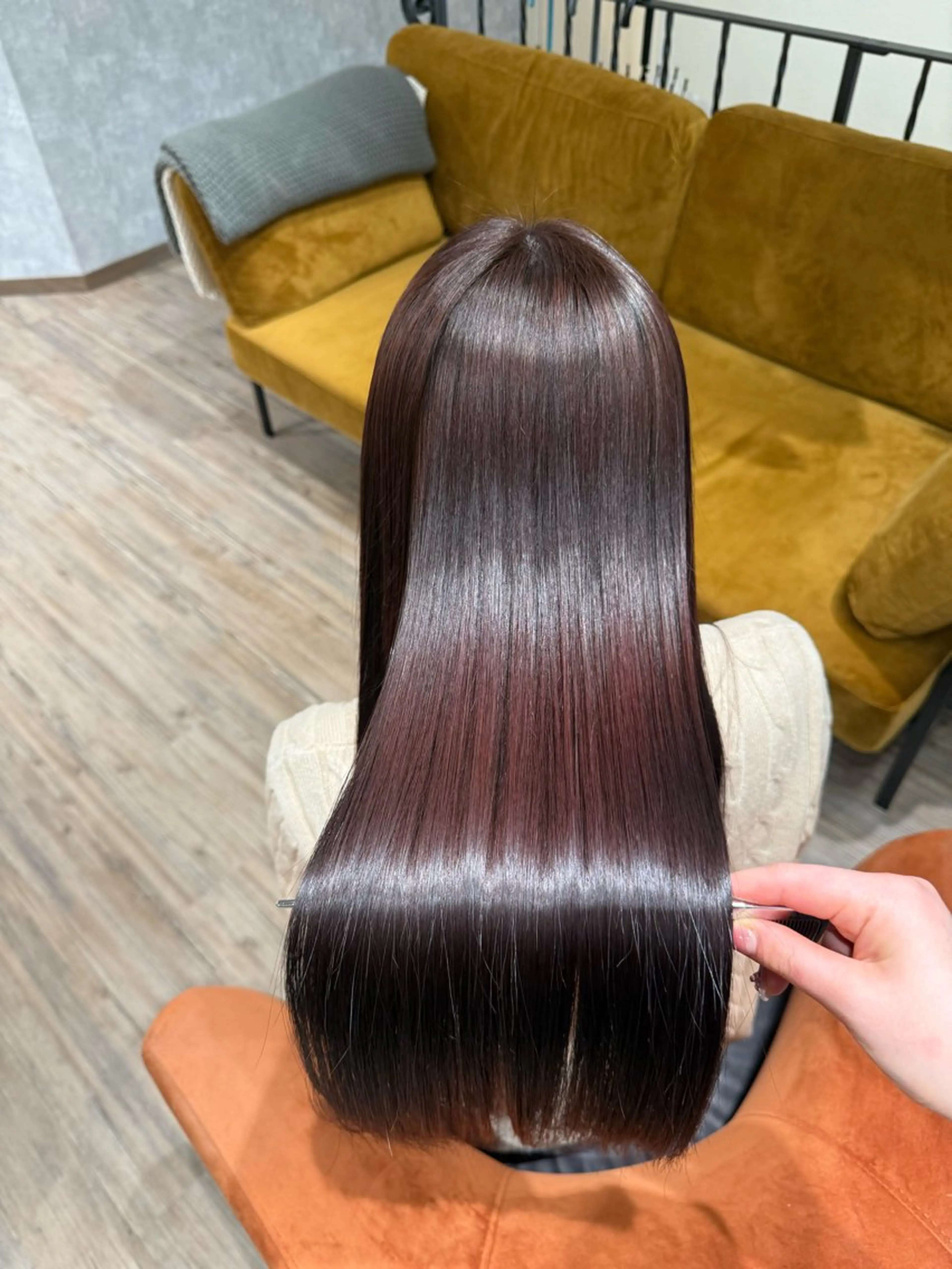 ダメージ80%カット✨白髪染めカラー🫧の写真