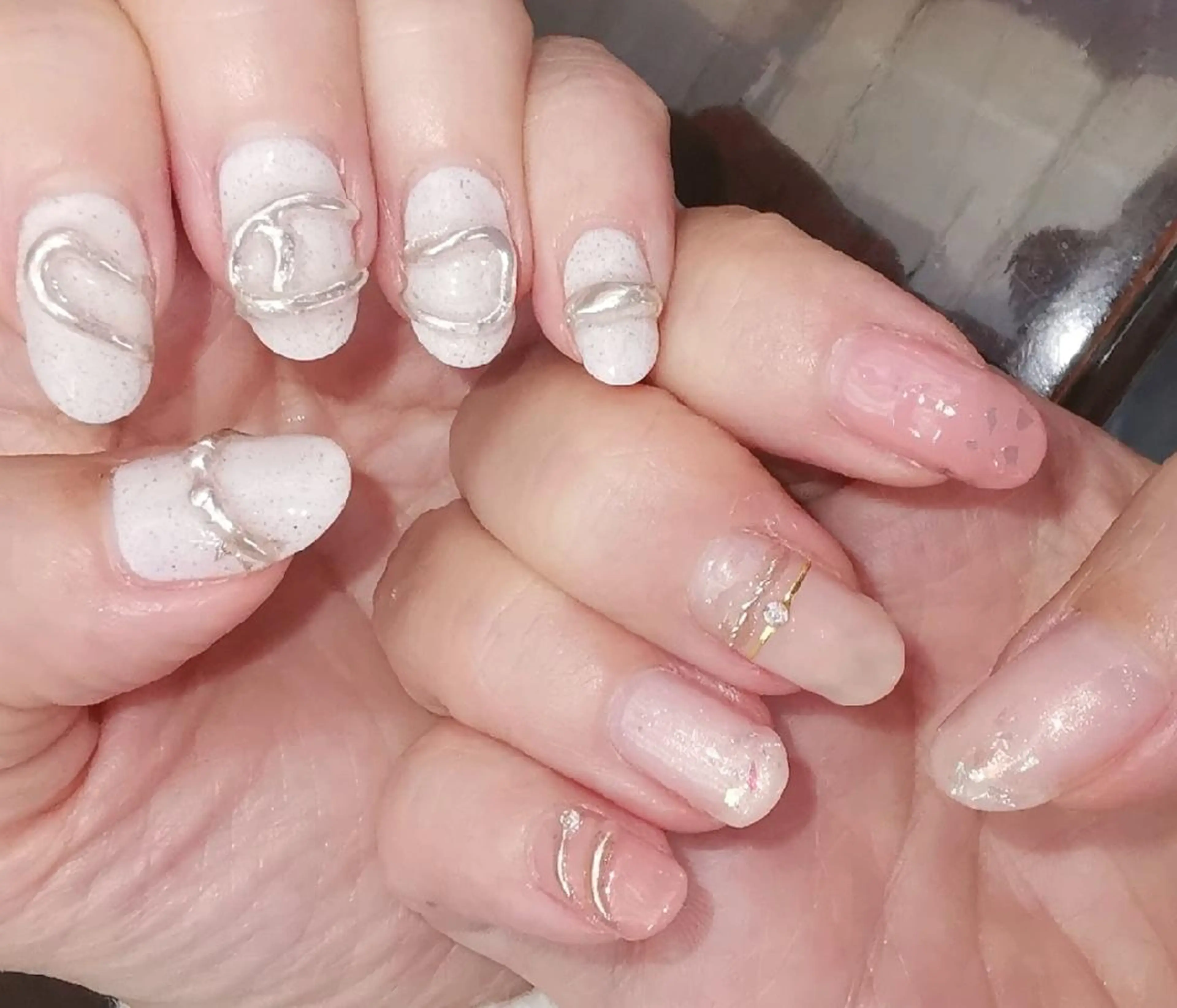 ネイル ミラーネイル reve あやののネイルデザイン