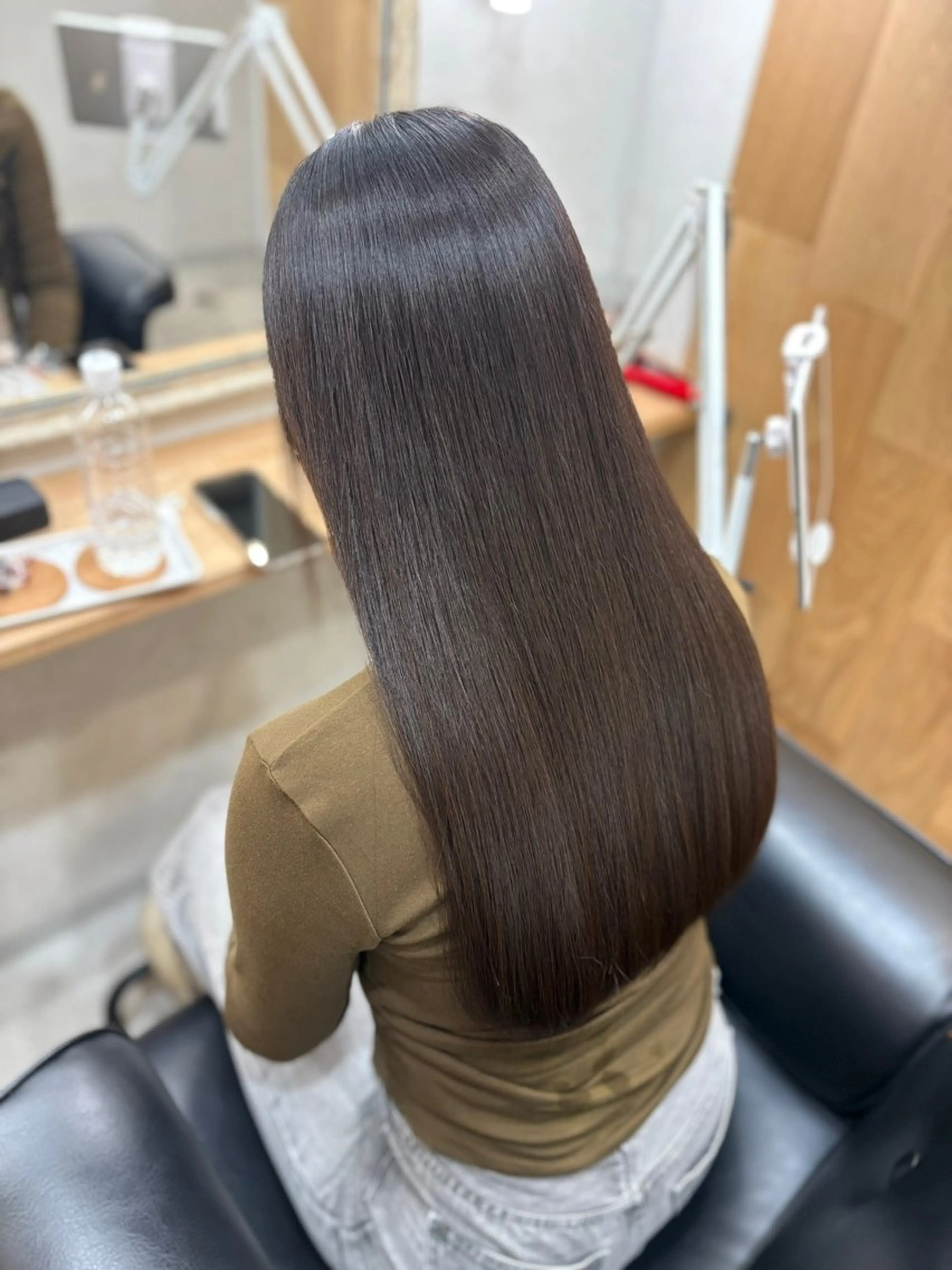 ロング カット 縮毛矯正 白鳥 正孝のヘアスタイル