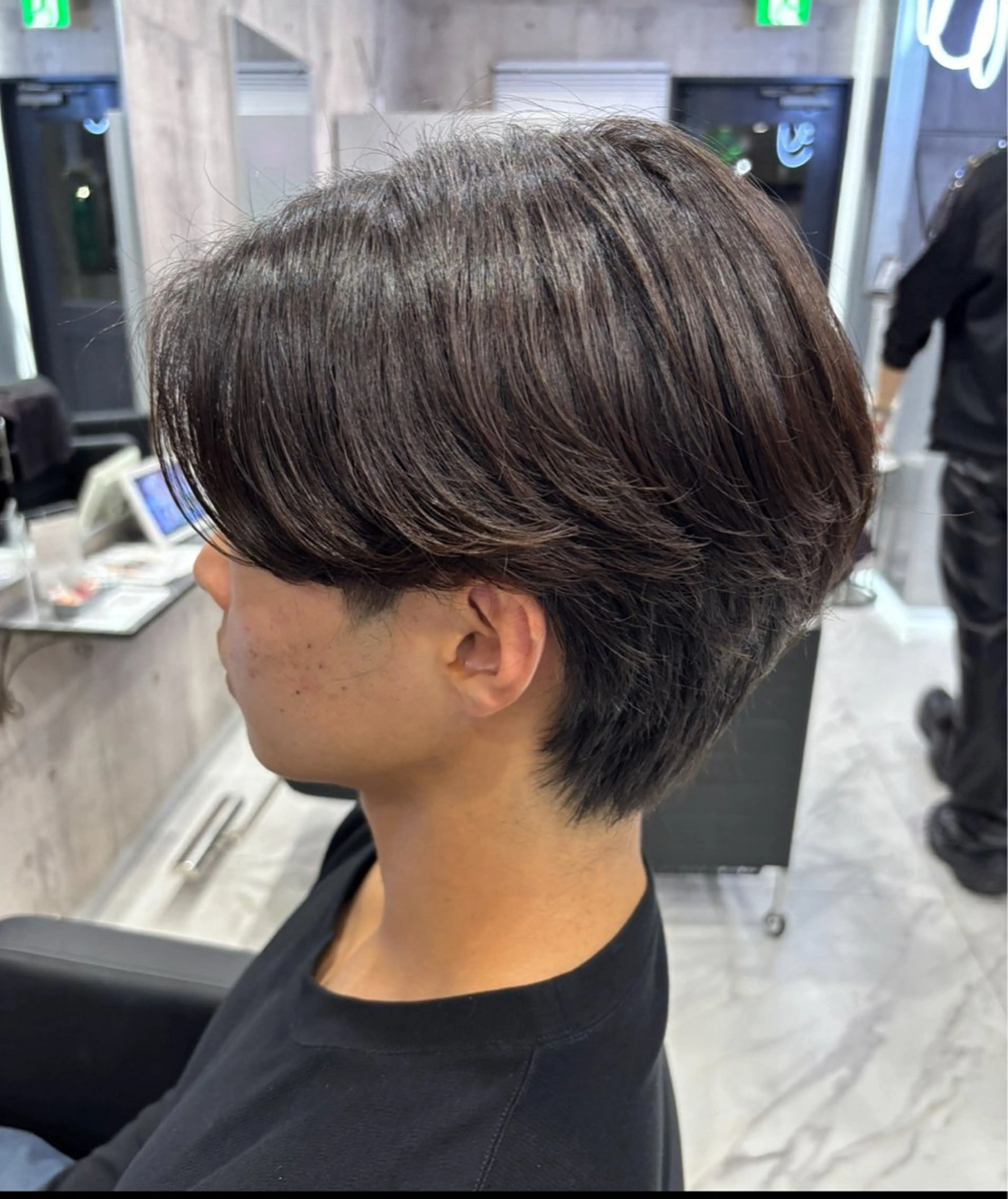 ショート メンズ 🍑🧋ハイトーン 暖色カラーlucaのヘアスタイル