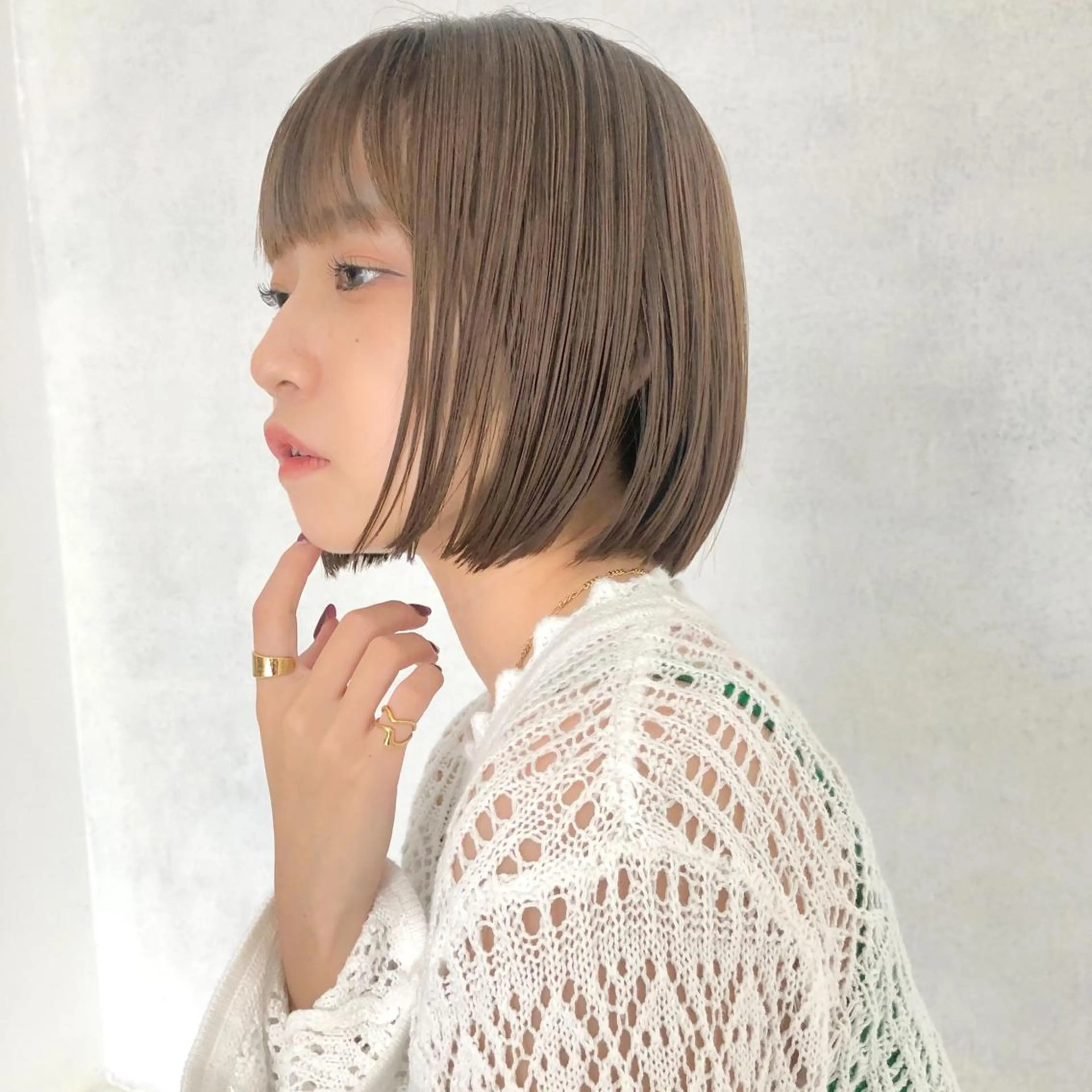 ショート カラー カット ヘアカラー トリートメント 🎗️mellow 神戸三宮 髪質改善のヘアスタイル